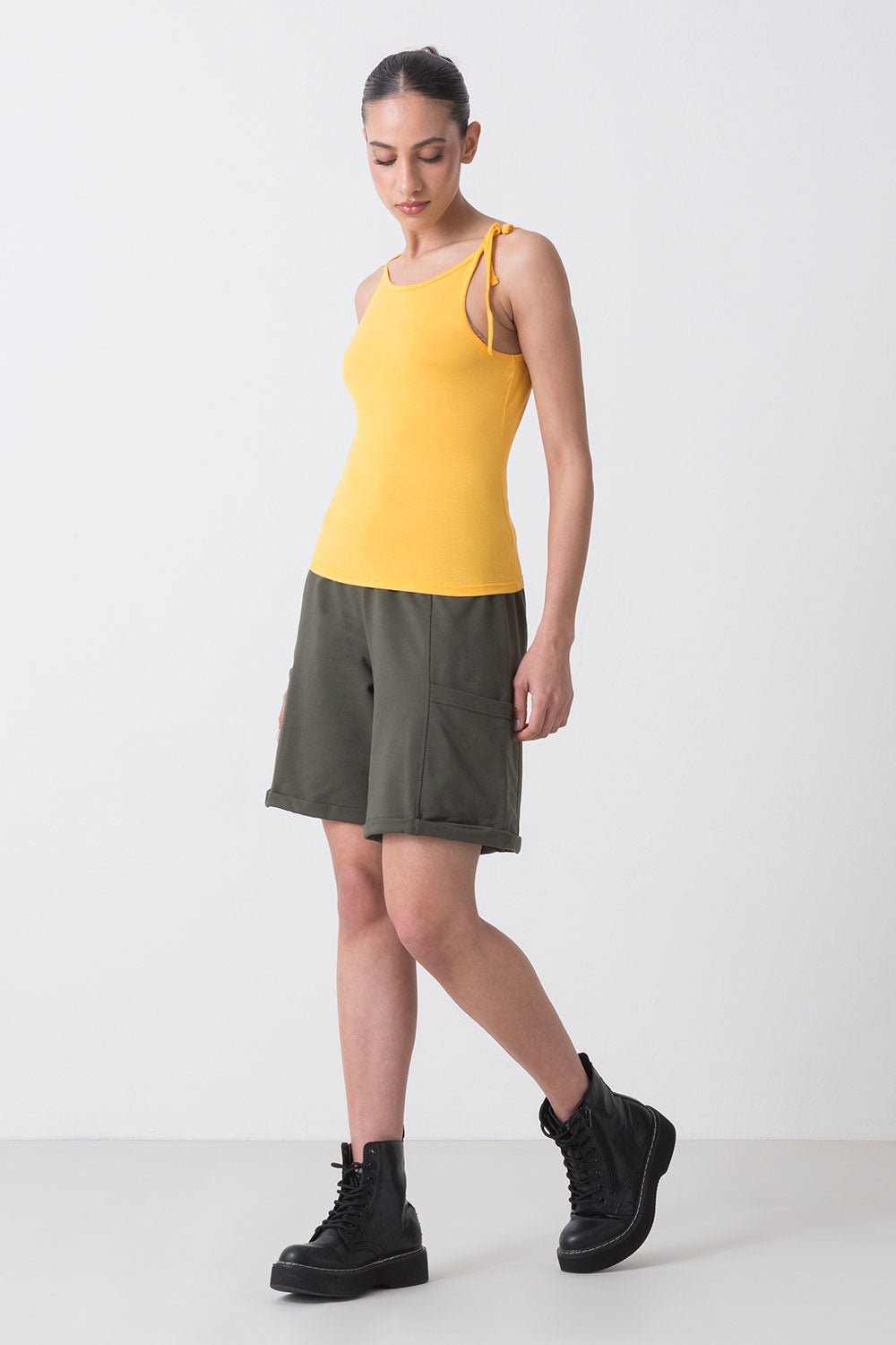 dimensione-danza-basic-top-con-nodo-canotta-jersey-cotone-aderente image 2