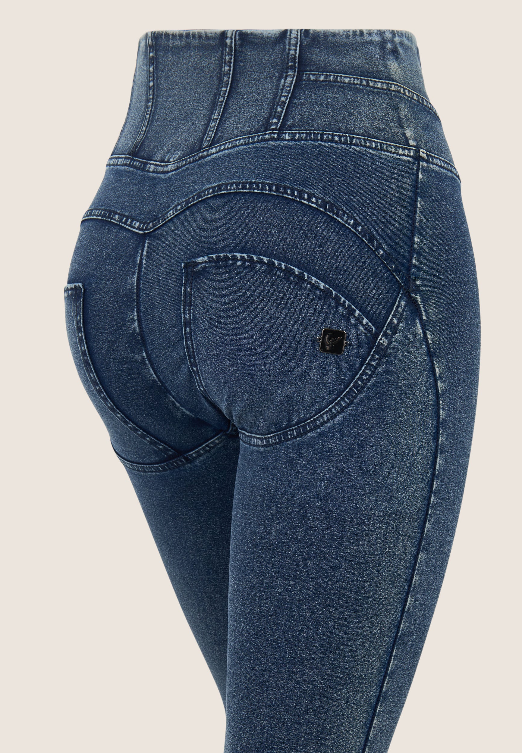 freddy-wr-up-pantaloni-superskinny-effetto-denim-vita-alta image 8
