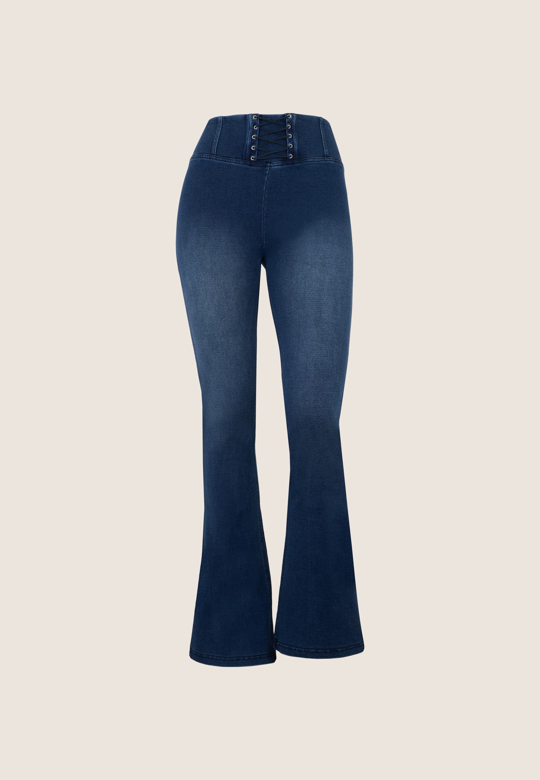 freddy-pantaloni-wr-up-mini-flare-satinati-vita-alta-con-nastri-skinny image 7