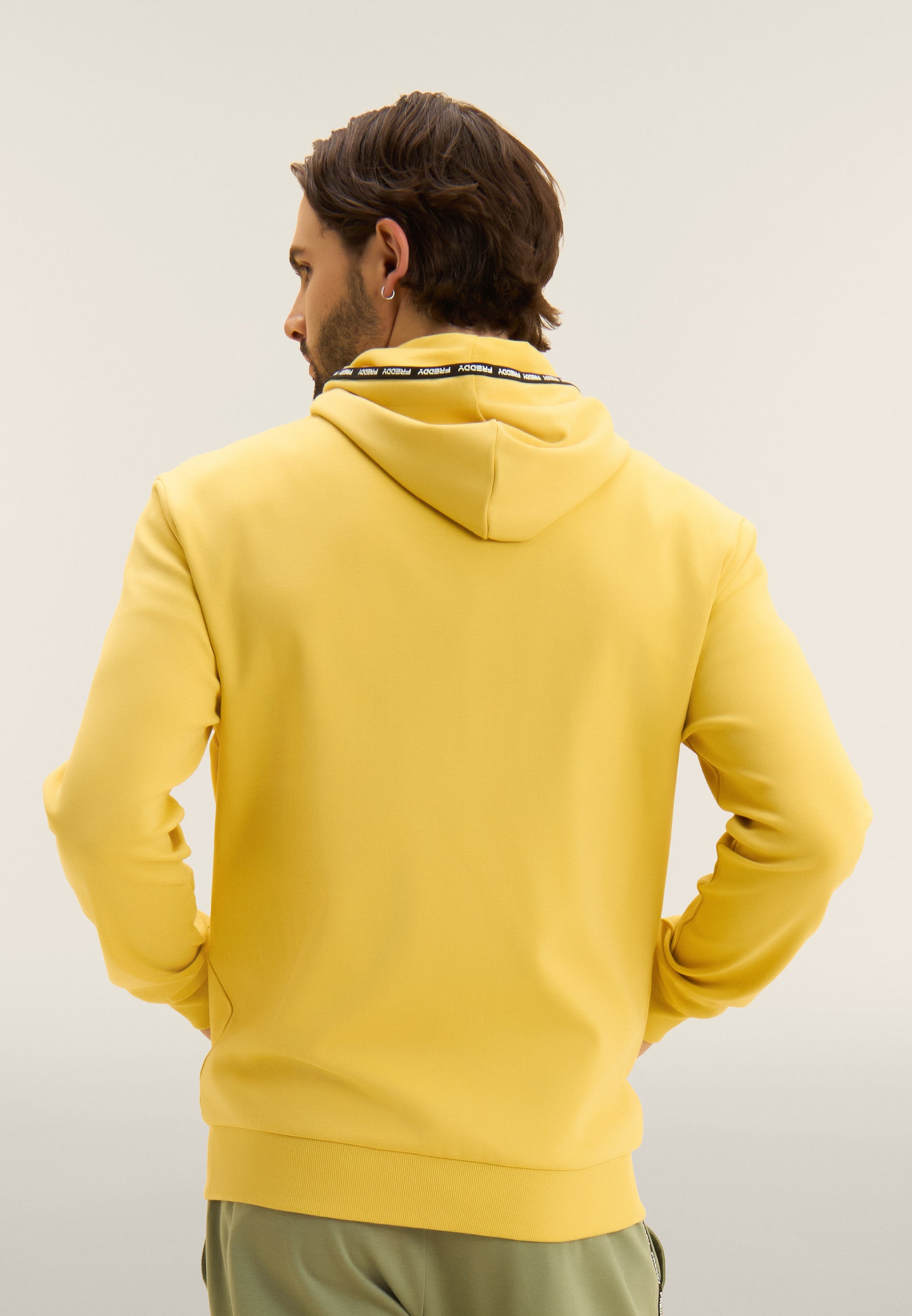 freddy-felpa-con-cappuccio-e-zip-in-cotone-interlock image 3