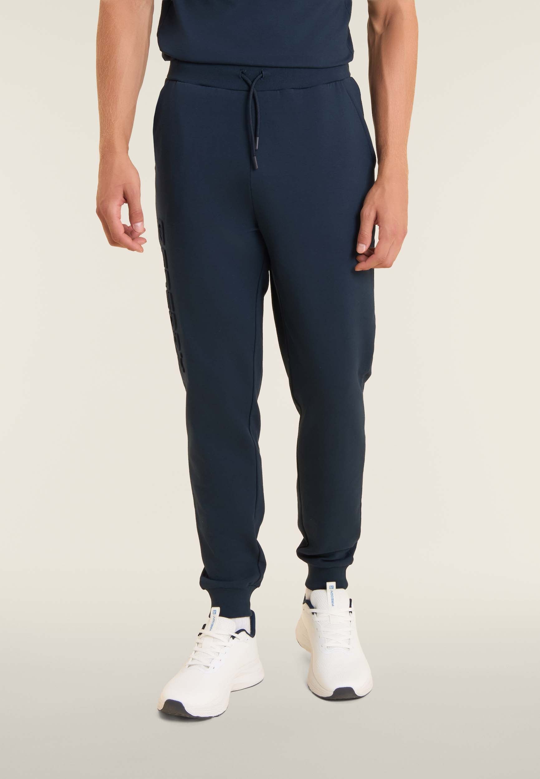 freddy-pantaloni-uomo-slim-in-interlock-con-maxi-logo-in-rilievo image 1
