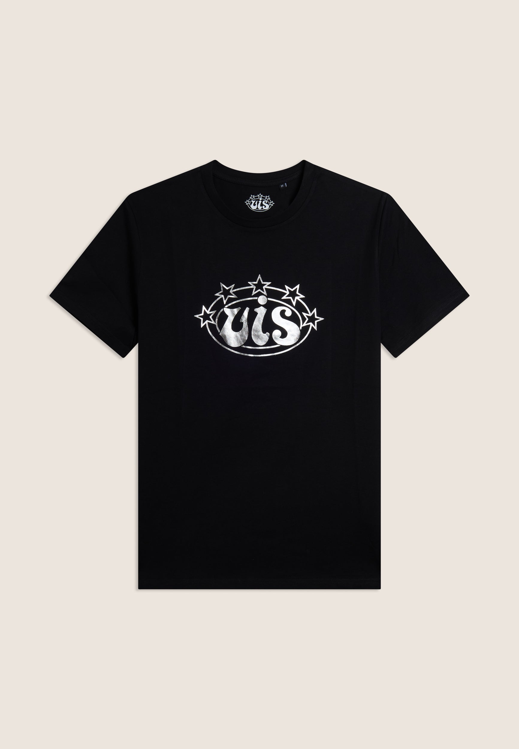 vis-by-freddy-t-shirt-uomo-girocollo-in-cotone-con-logo-argento image 1