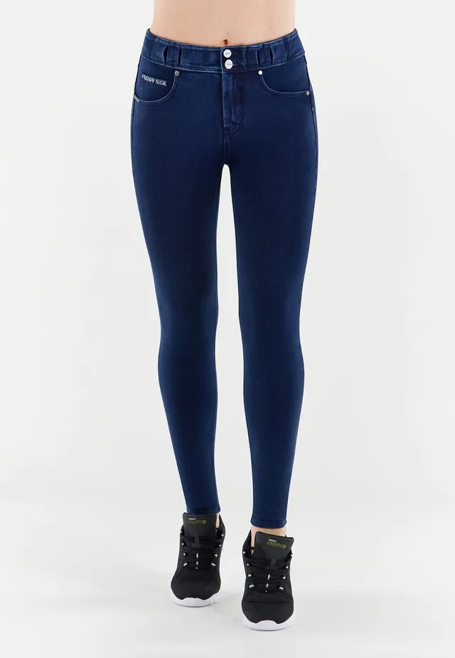 freddy-n-o-w-pants-slim-fit-effetto-denim-fondo-stretto image 1