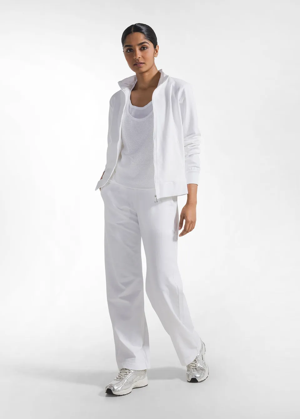 deha-pantalone-felpa-organica-bianco-d42245 image 1