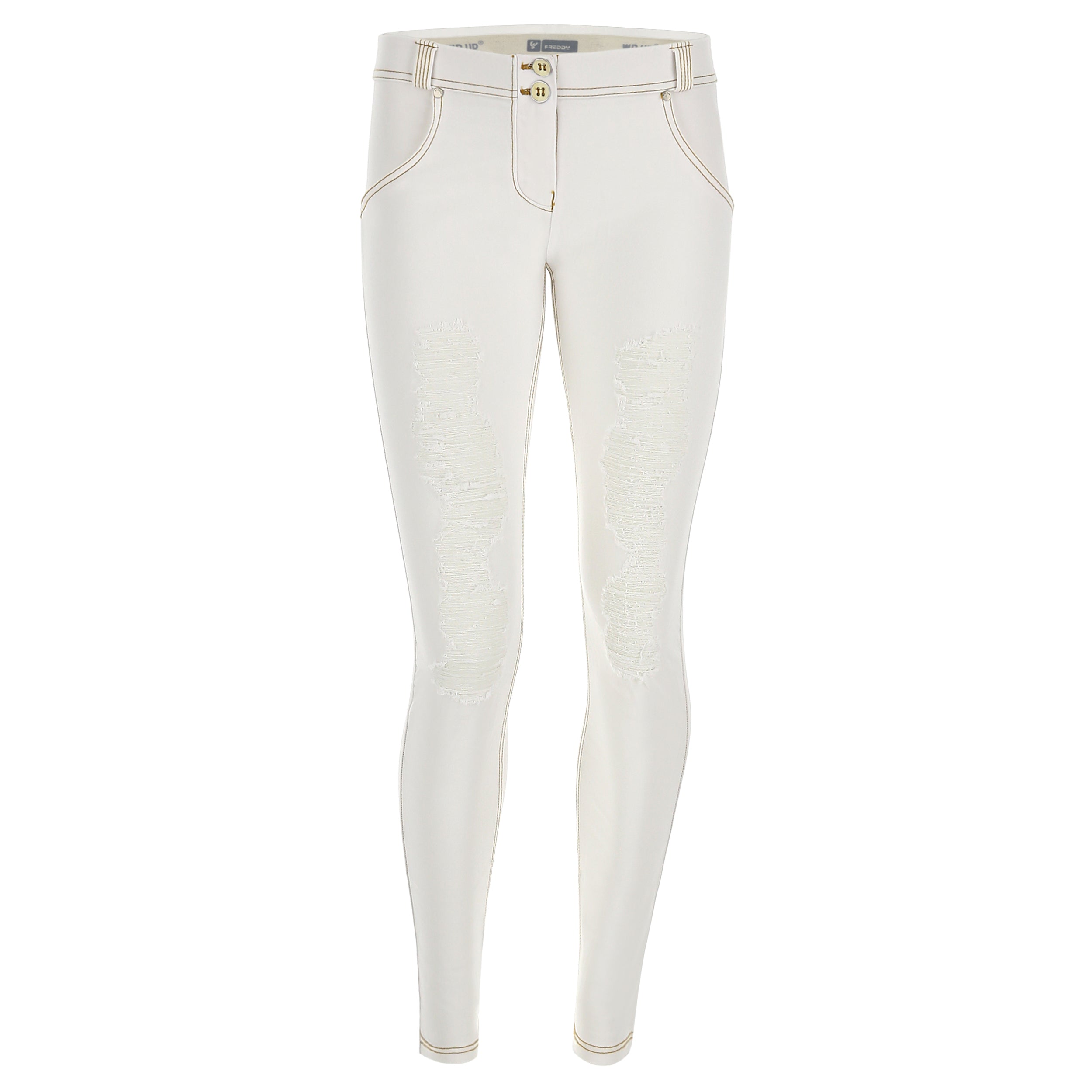 freddy-pantalone-wr-up-donna-skinny-vita-regular-in-denim-strappato image 2