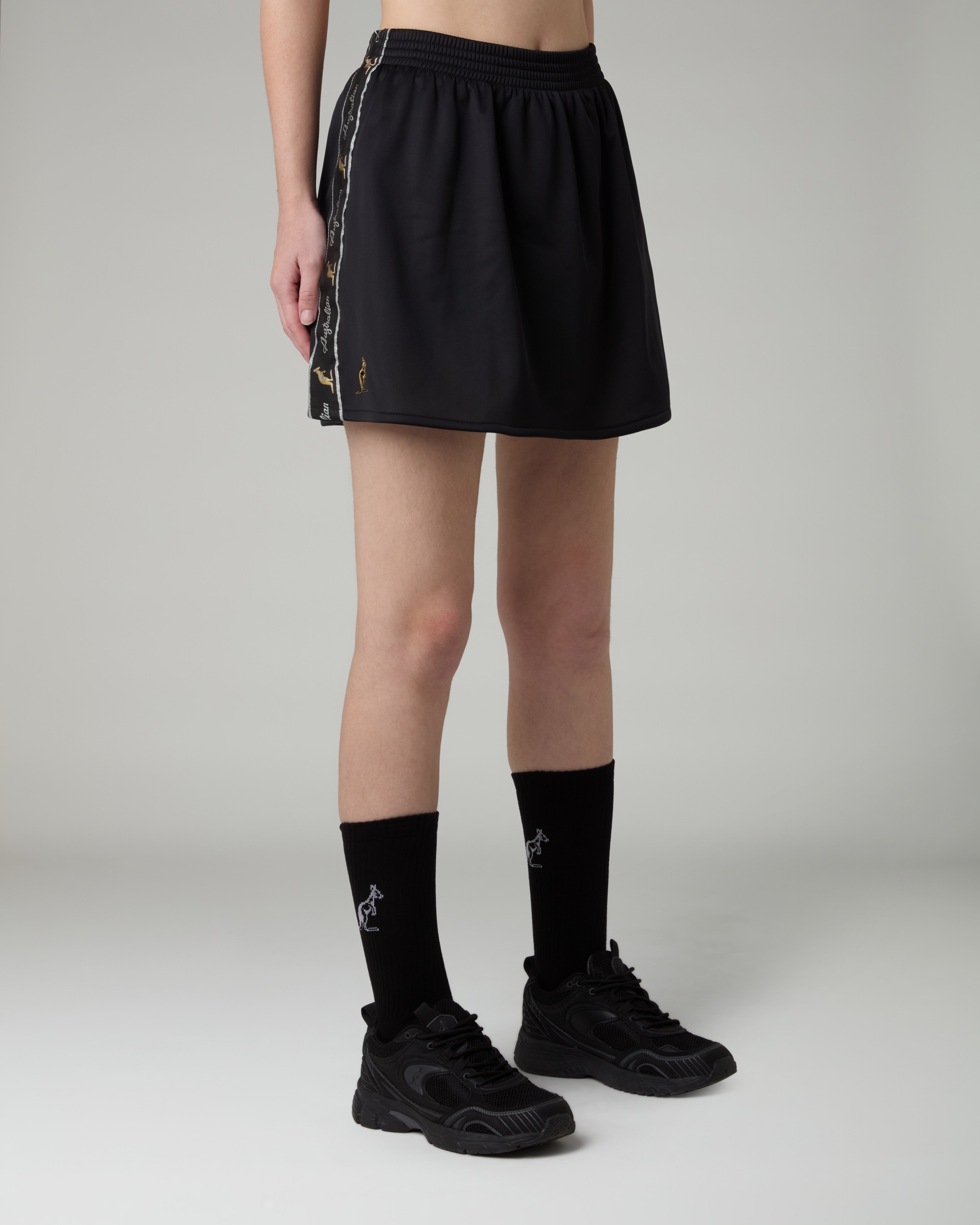 australian-black-tape-skirt-gonna-acetato-con-sottogonna image 2