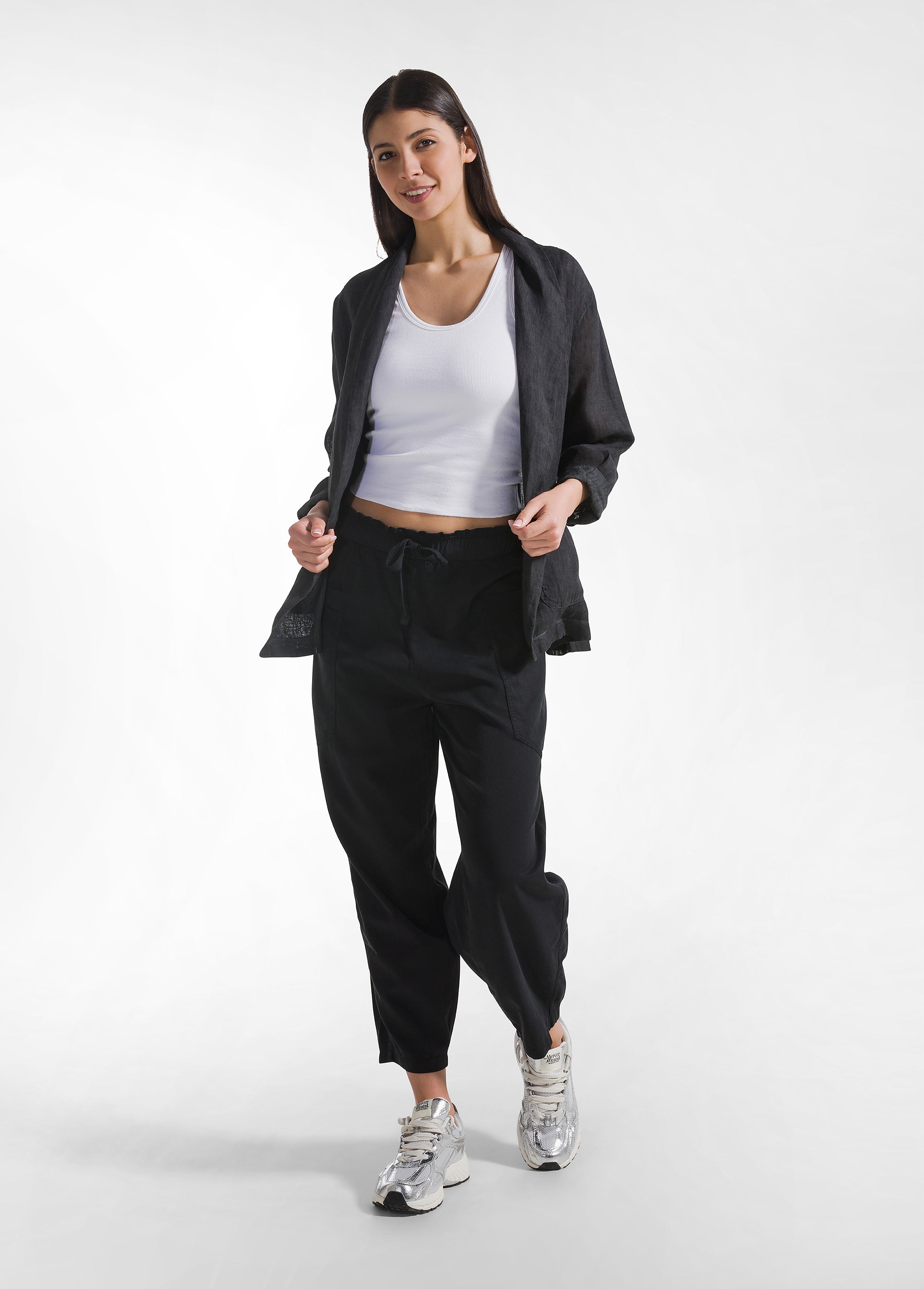 deha-top-vogatore-tinta-unita-bianco-top-tecnico-donna image 4