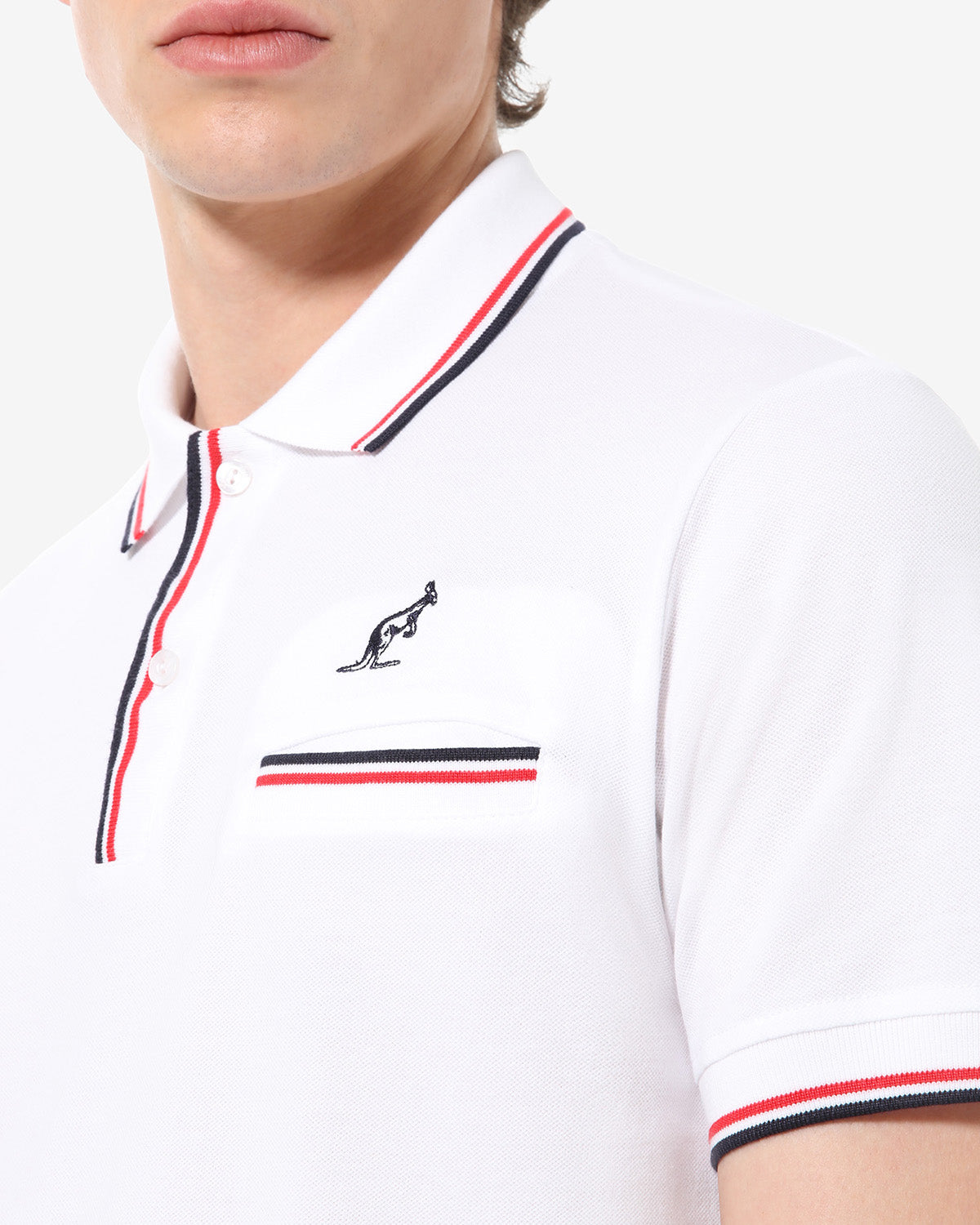 australian-pocket-piquet-polo-shirt-bianca-regular-con-tasca image 5