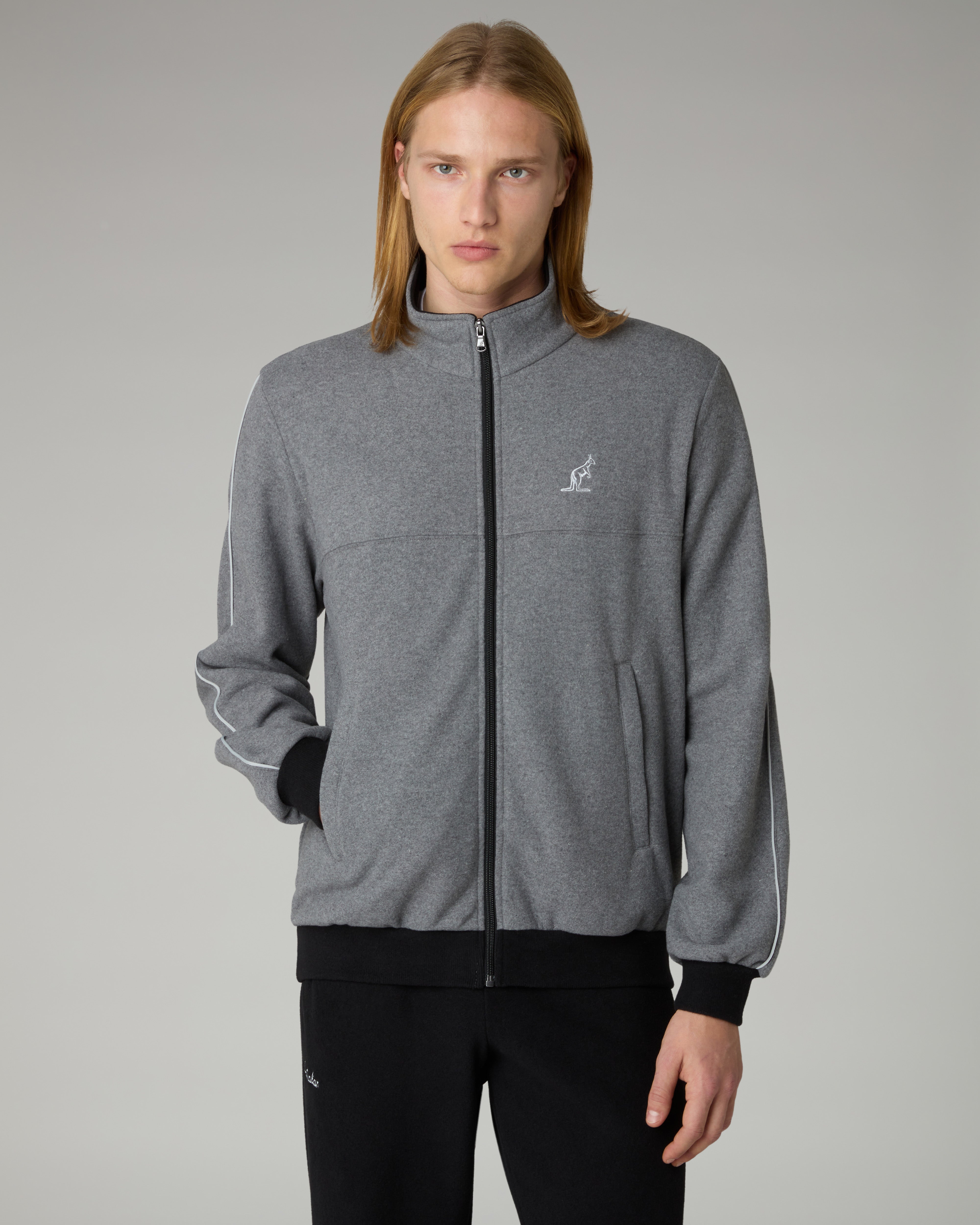 australian-classy-tracksuit-essential-tuta-softech-grigio-melange-scuro image 3