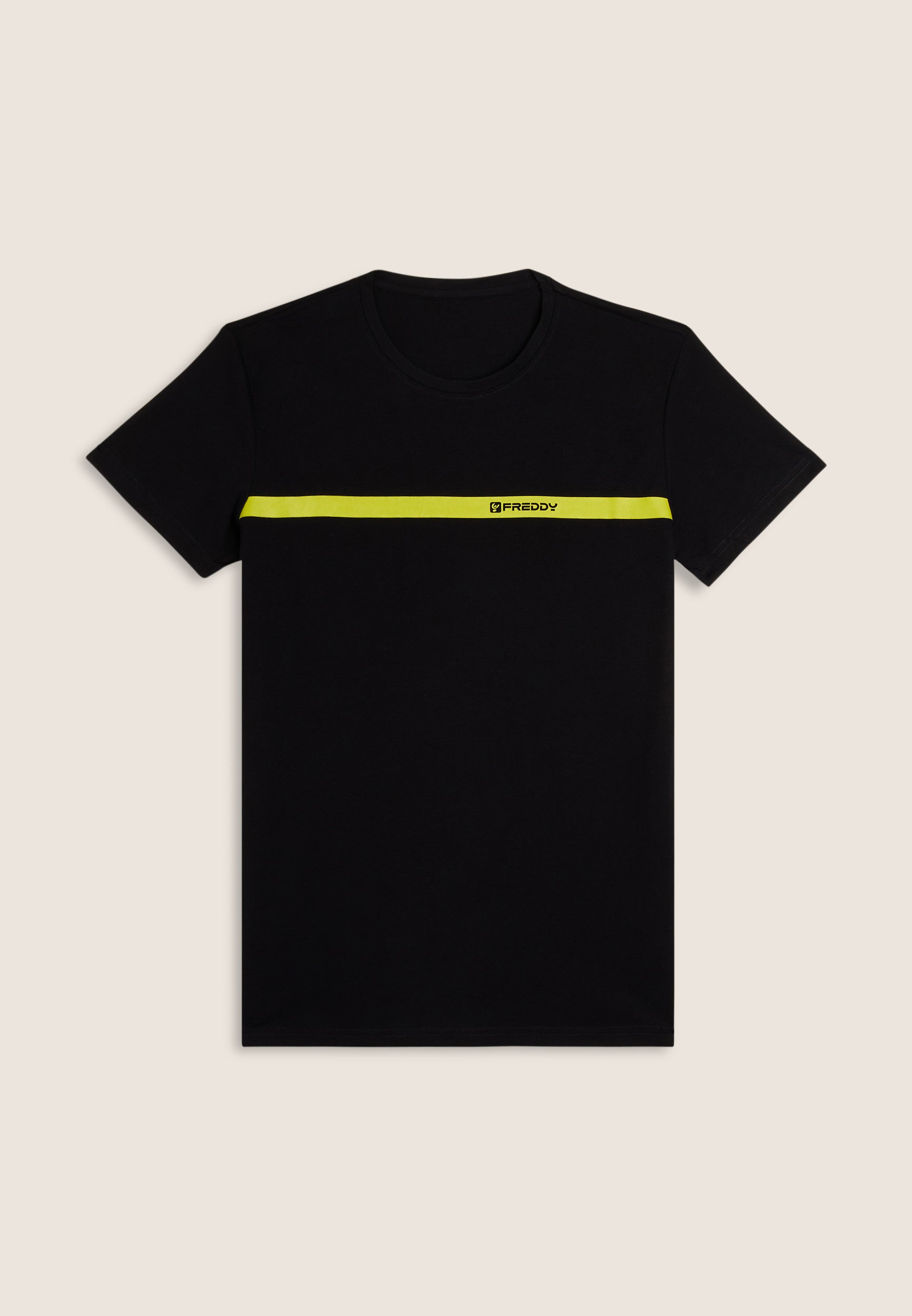 freddy-t-shirt-uomo-cotone-con-banda-a-contrasto-e-logo image 7