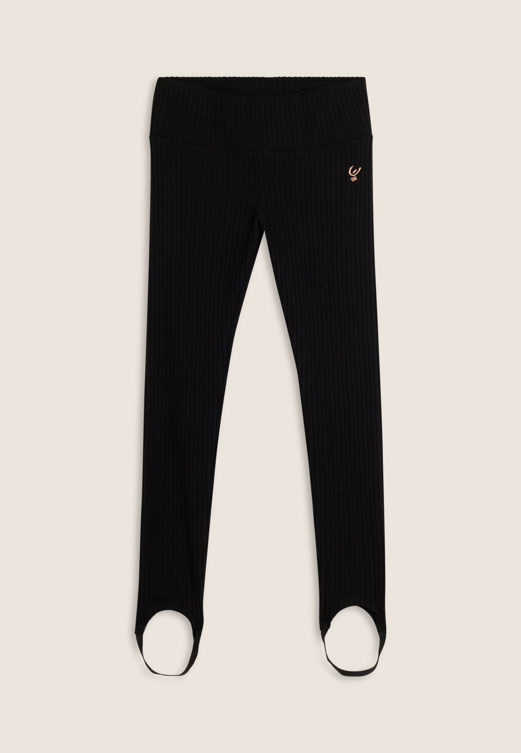 freddy-leggings-bambina-in-viscosa-a-coste-con-ghette image 1