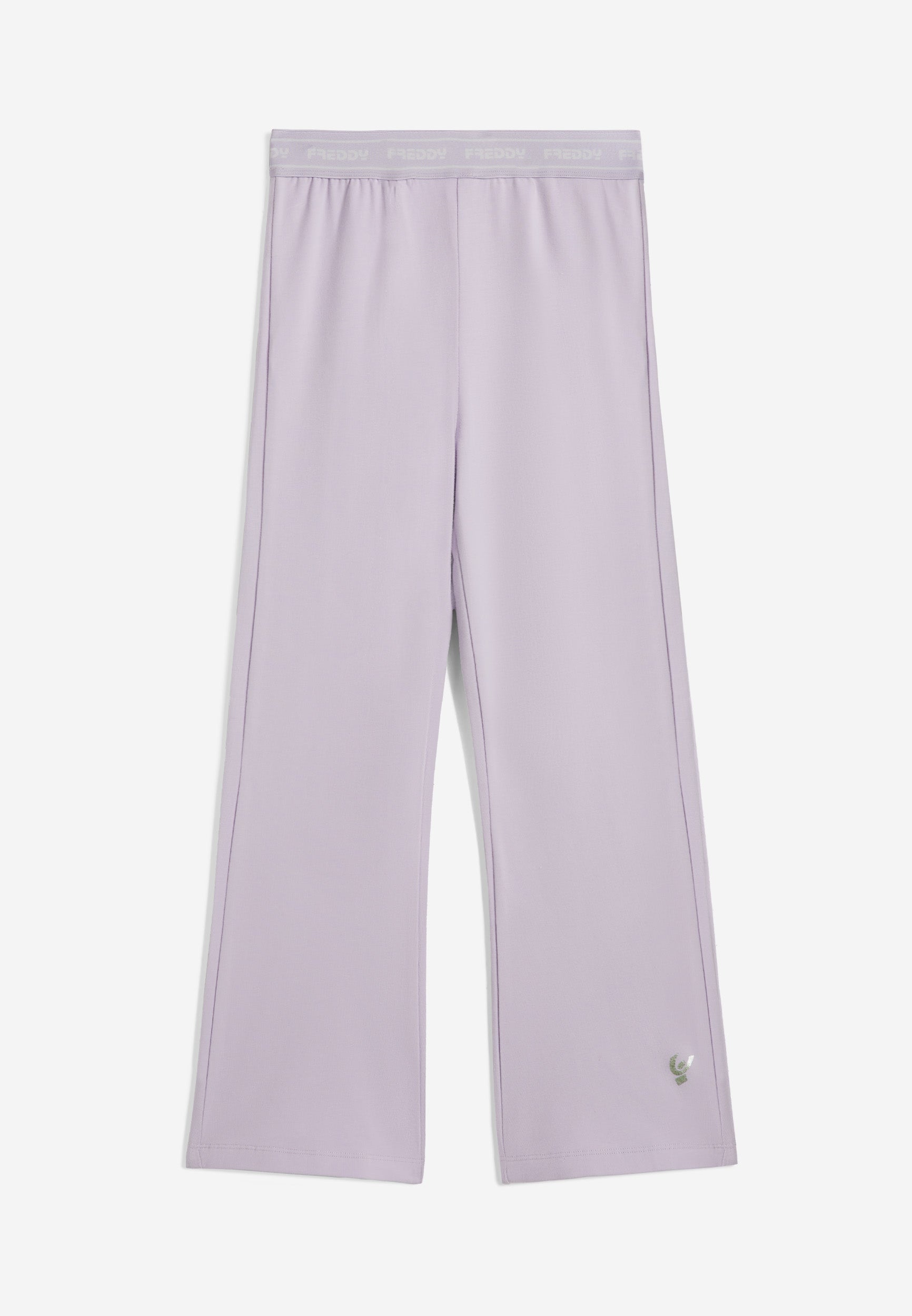 freddy-pantaloni-bambina-fondo-svasato-vita-logata-in-felpa-stretch image 4