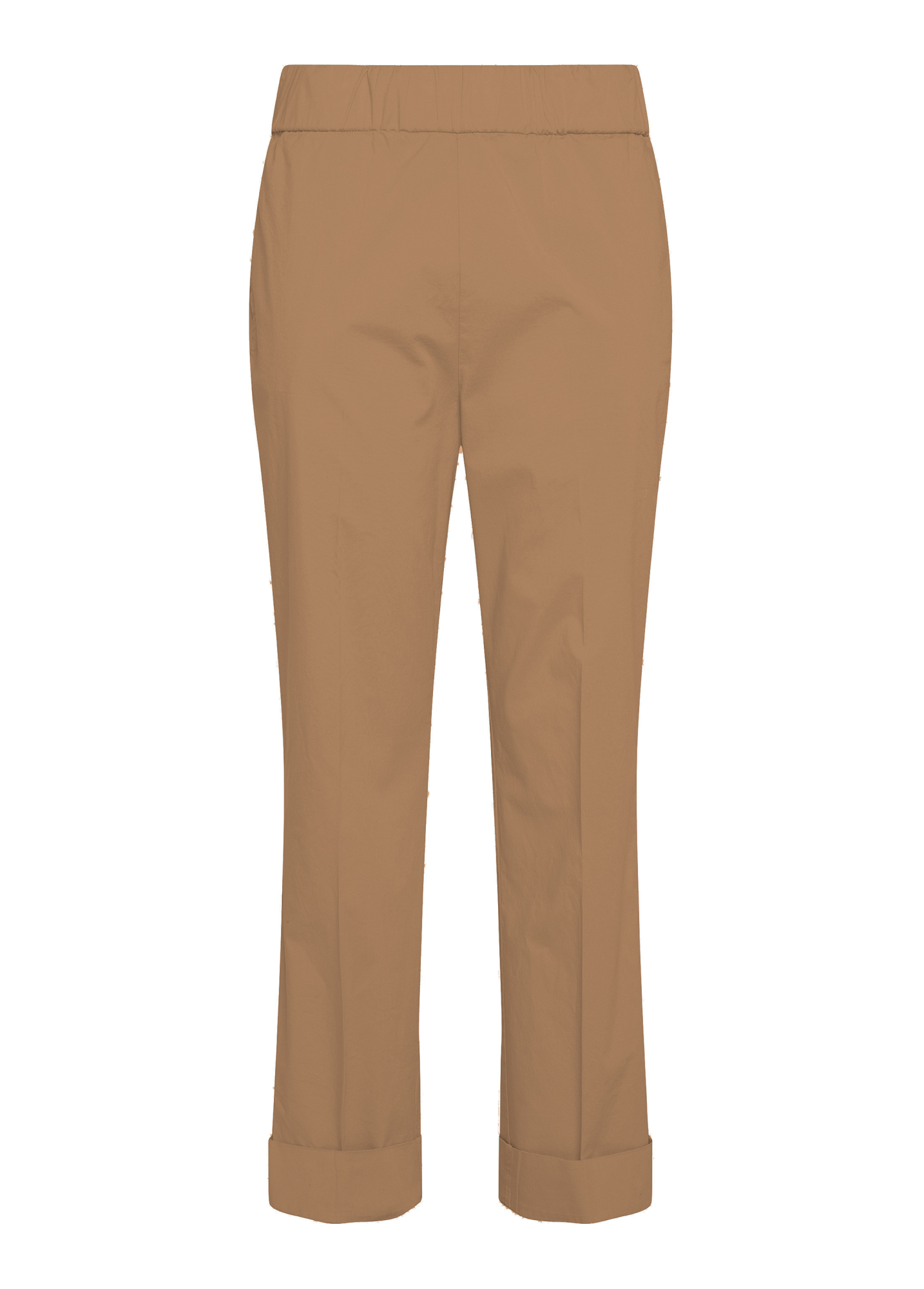 deha-pantalone-sigaretta-popeline-stretch-marrone-d22488 image 1