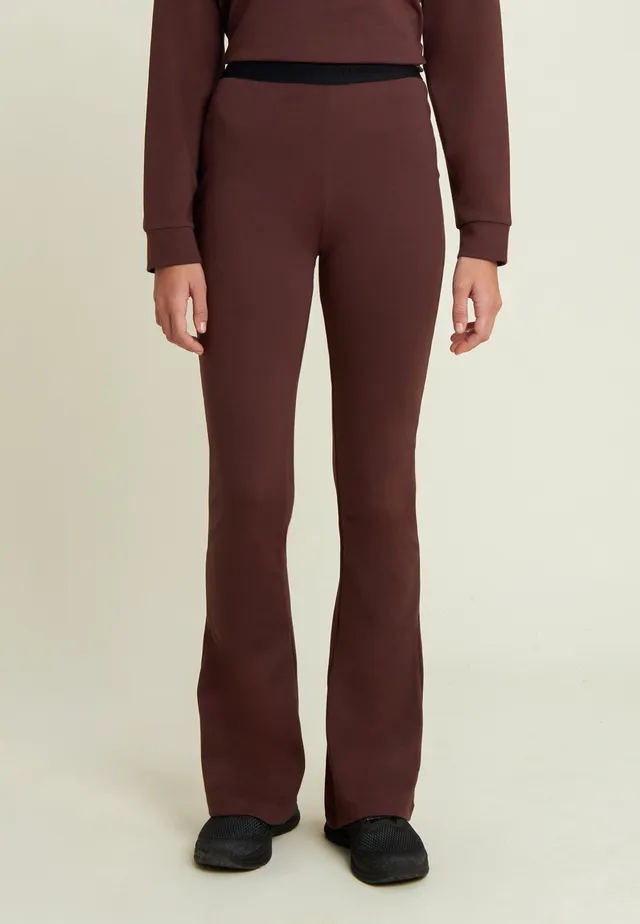 freddy-pantaloni-superflare-donna-vita-alta-in-felpa-garzata image 1