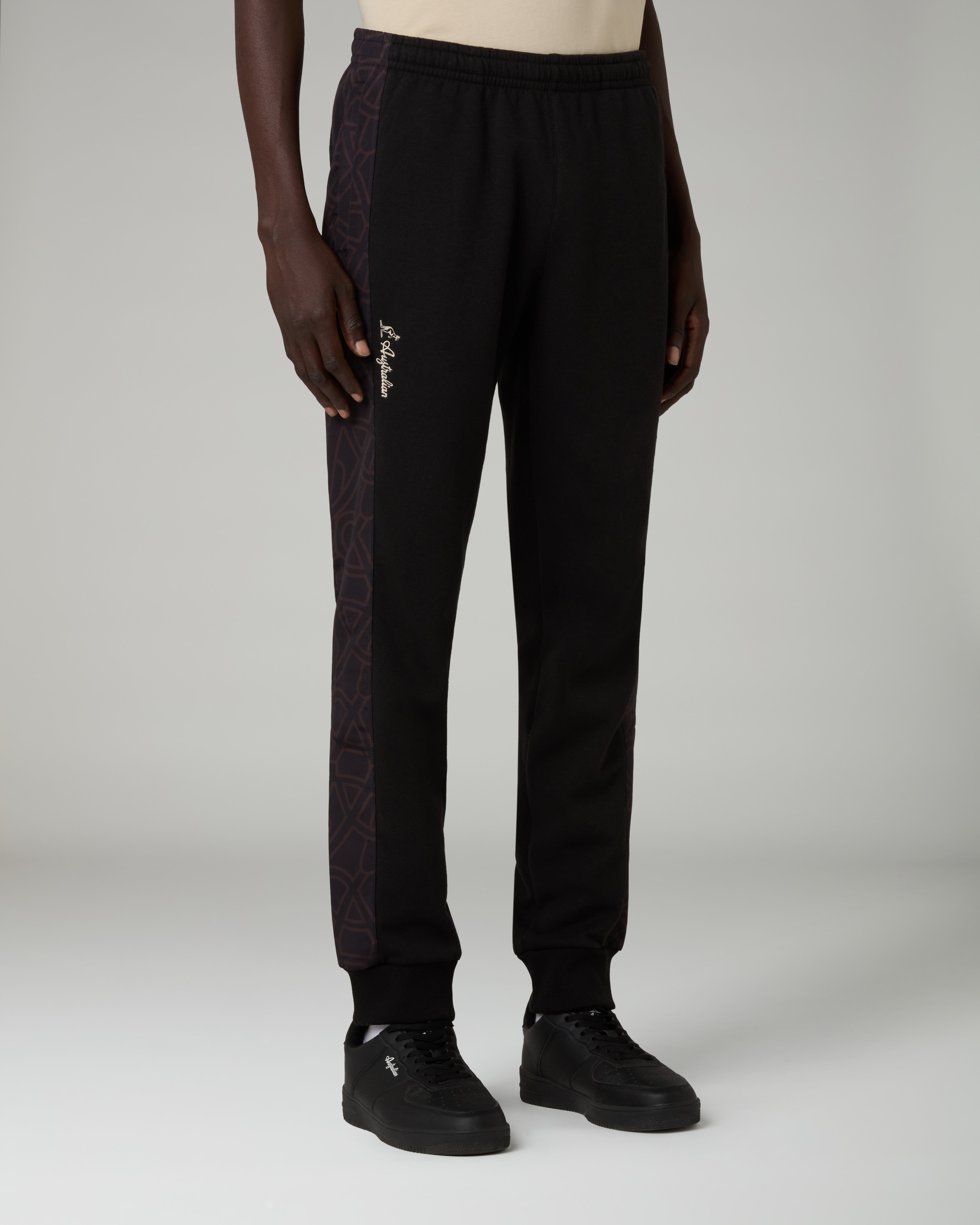 australian-iconissima-track-pant-pantalone-felpa-invernale-nero image 1