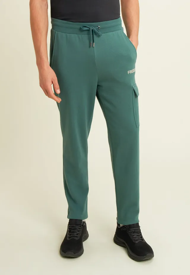 freddy-pantaloni-cargo-felpa-cotone-con-tasca-applicata image 1