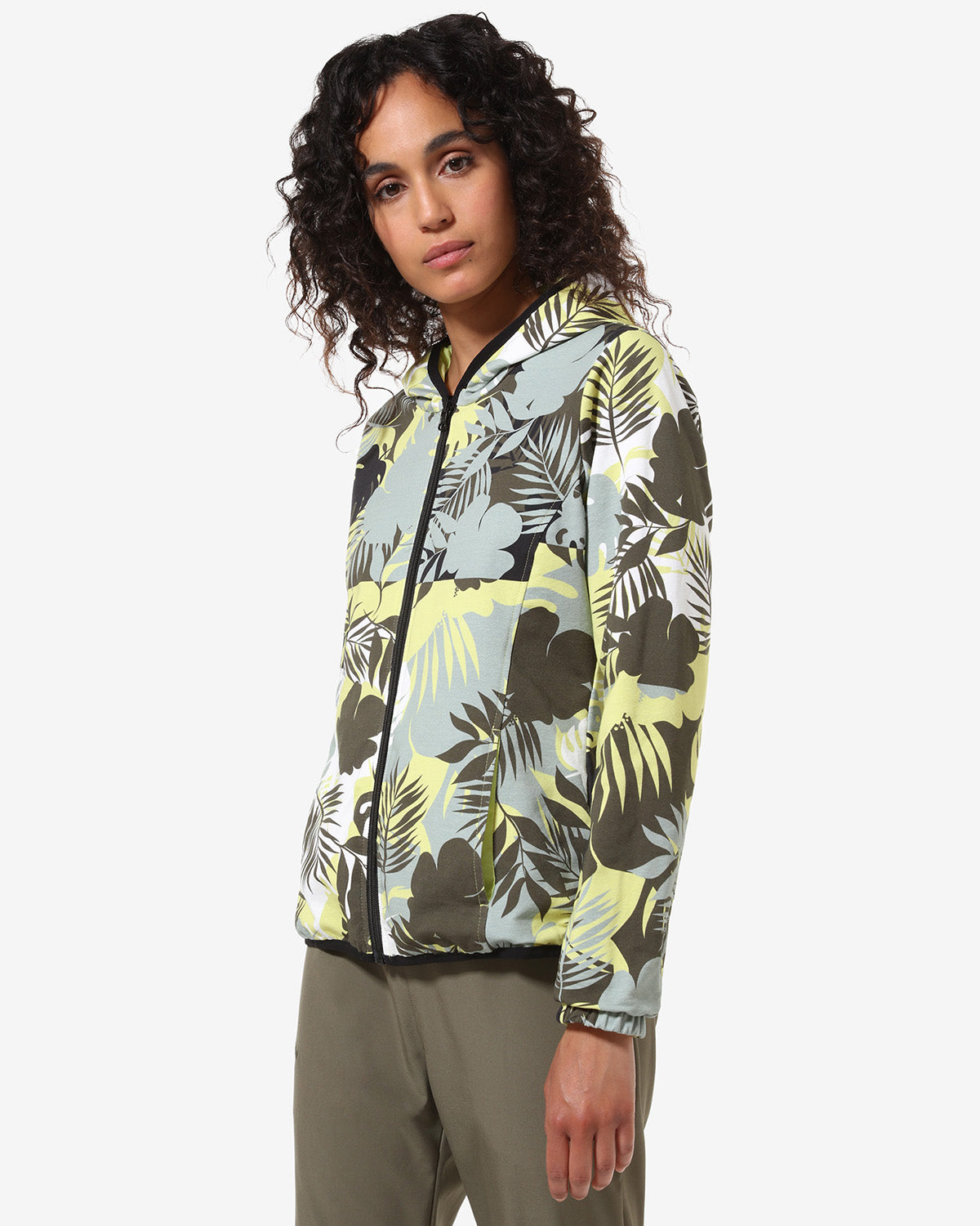australian-flowers-revers-track-jacket-giacca-reversibile-lime-2-in-1 image 1