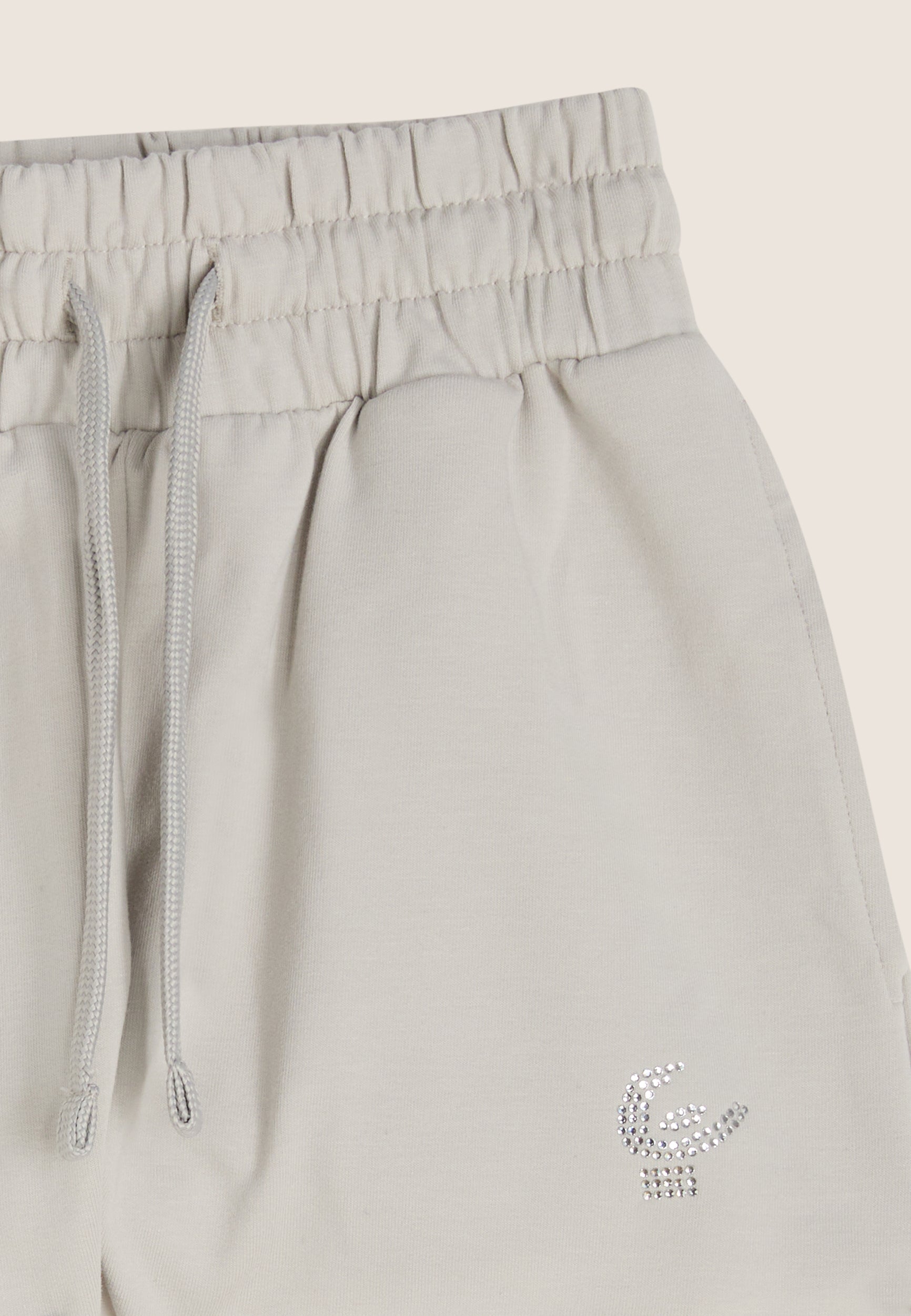 freddy-shorts-bambina-in-cotone-elasticizzato-con-logo-in-strass image 3