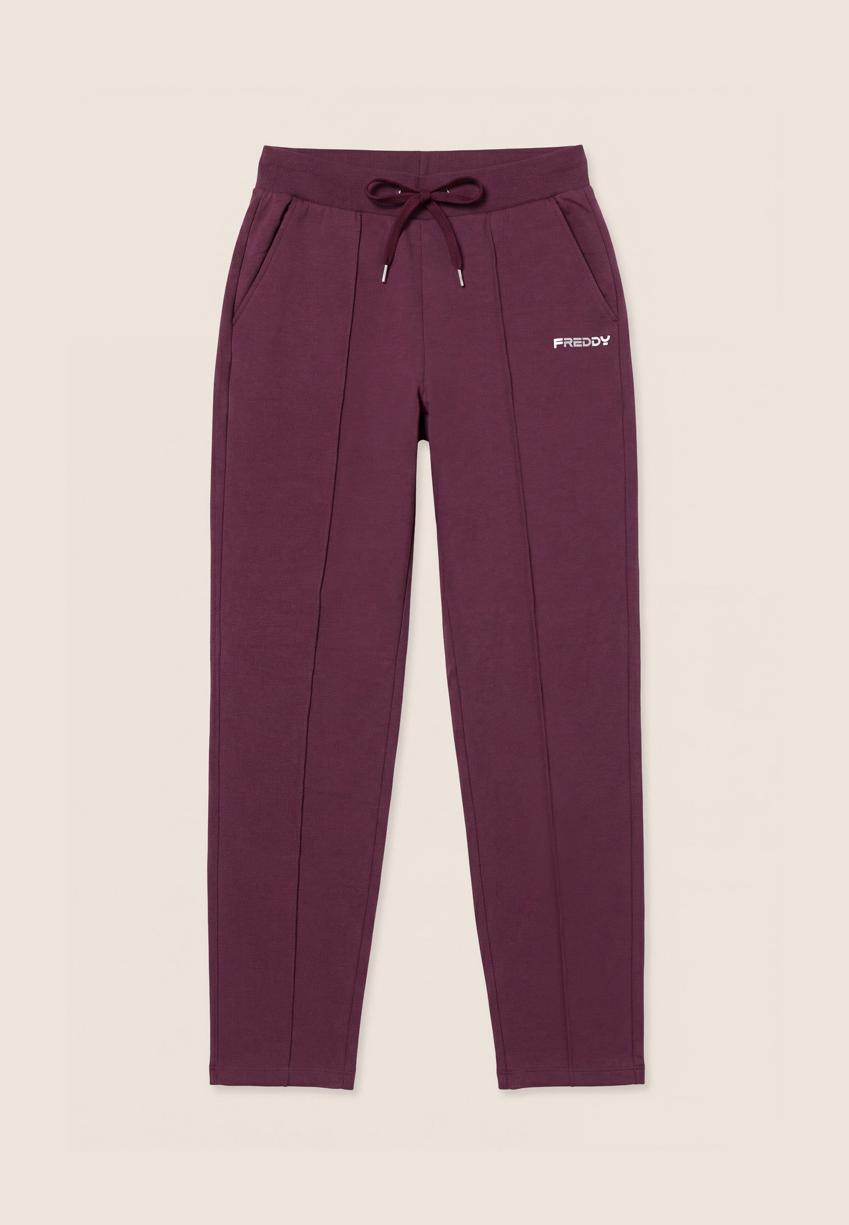freddy-pantaloni-sportivi-regular-con-cucitura-centrale-felpa-stretch image 1