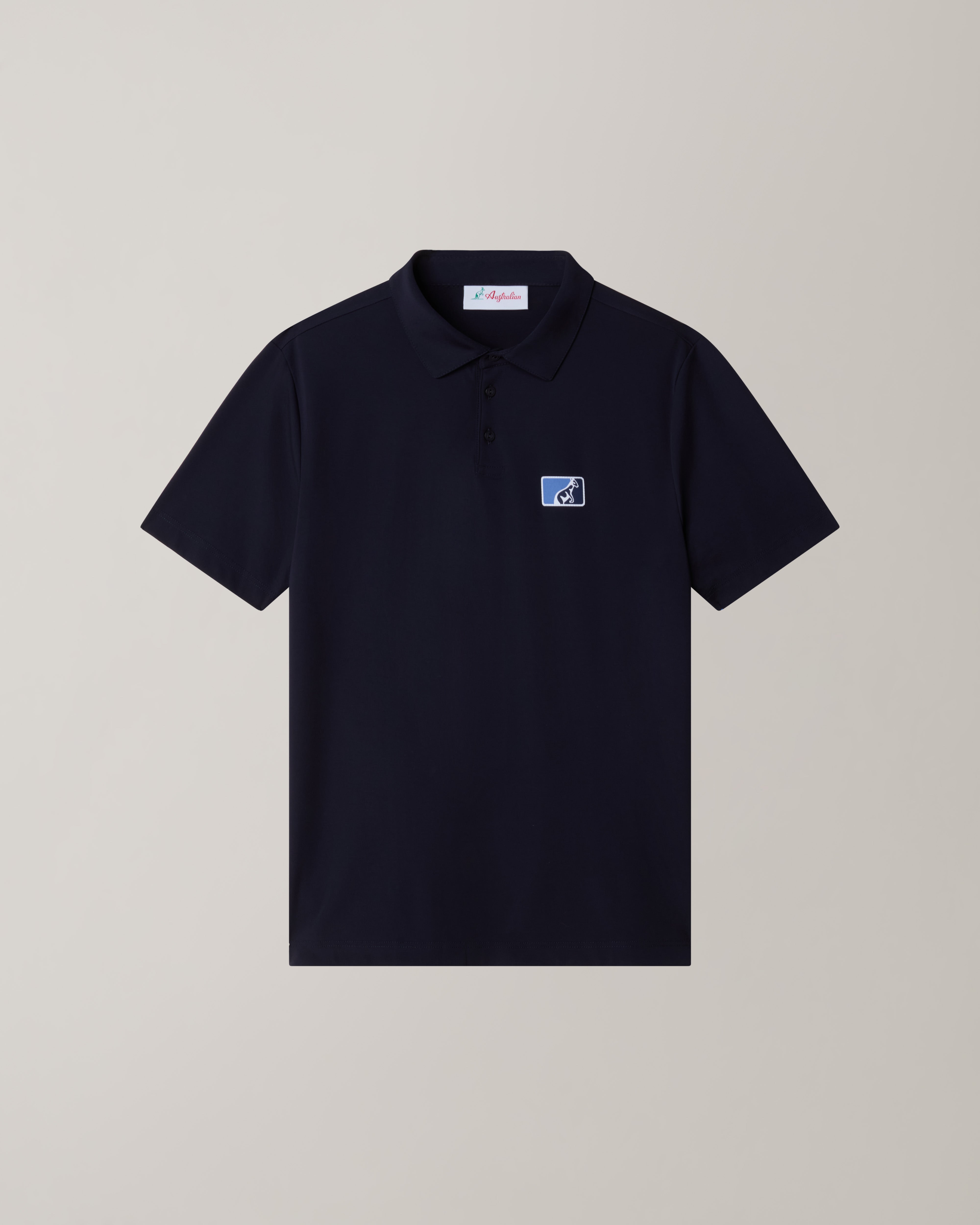 australian-flow-polo-shirt-league-polo-interlock-eclipse-blue-regular-fit image 5