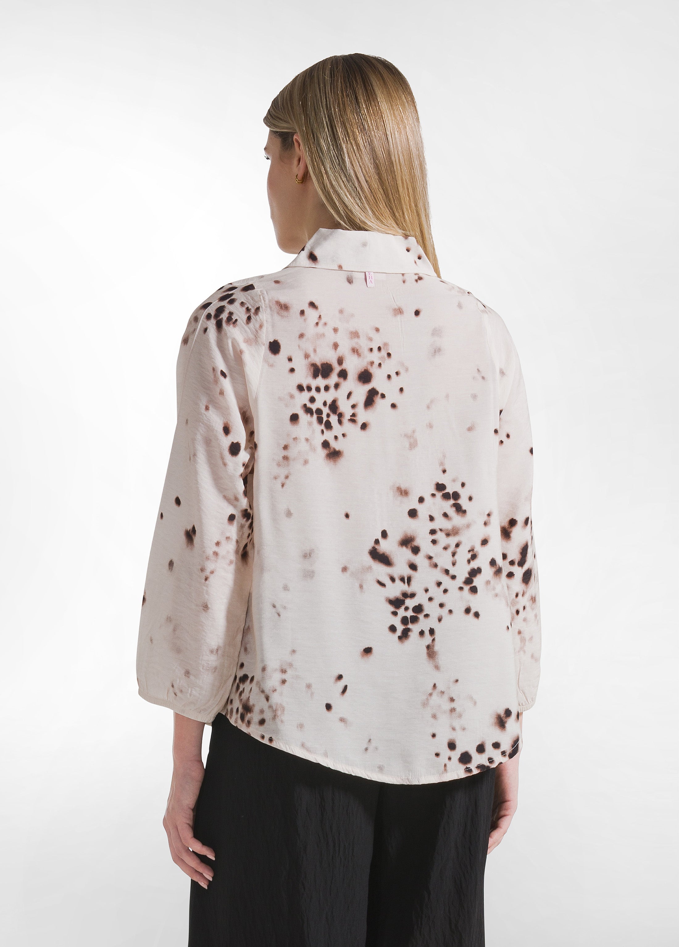 deha-camicia-in-viscosa-stampata-crinkle-beige-donna image 2