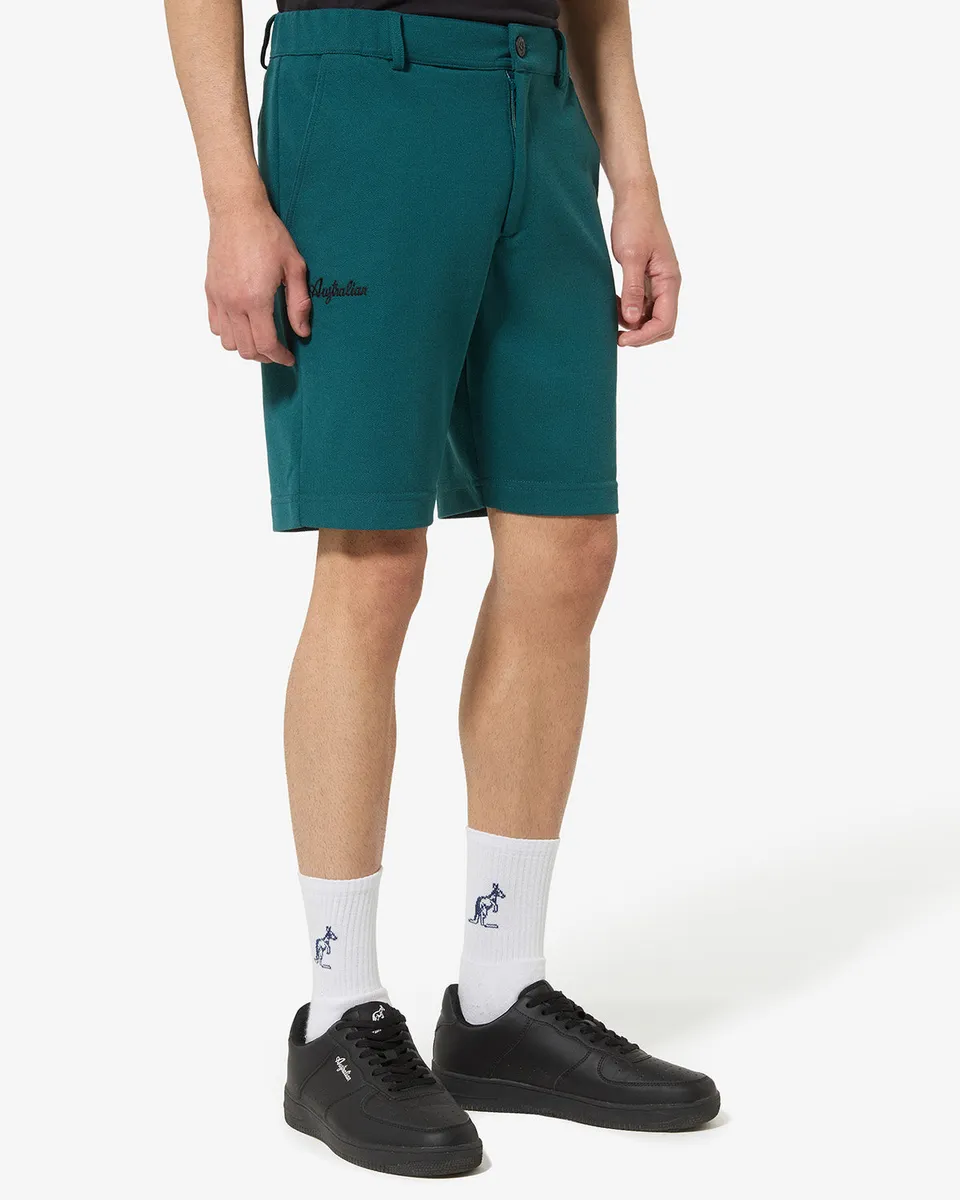 australian-club-short-sportswear-pantaloncino-in-piquet-alloro-made-in-italy image 1