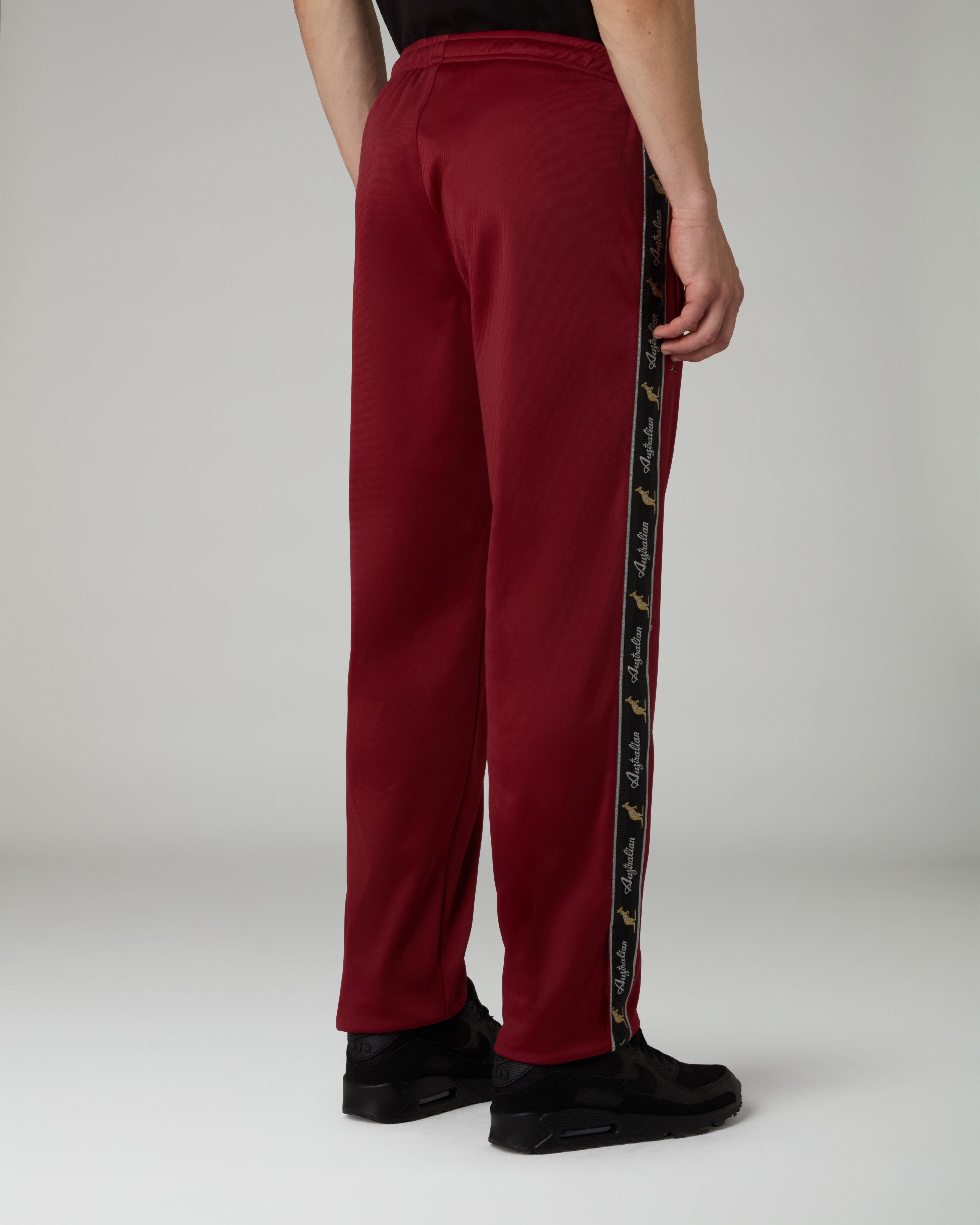 australian-acetate-track-pants-pantalone-acetato-bordeaux image 3
