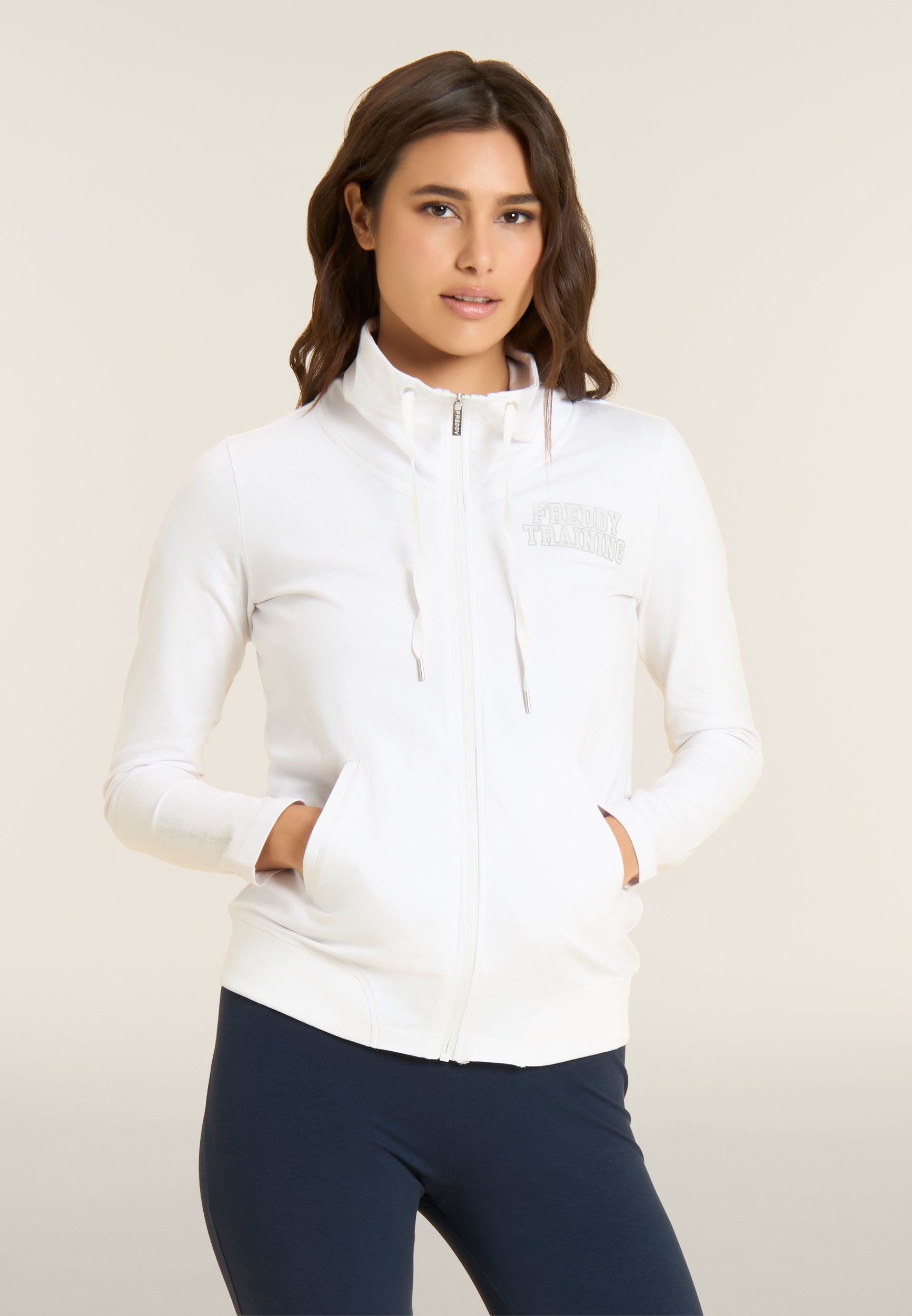 freddy-felpa-full-zip-collo-alto-dettagli-silver image 1