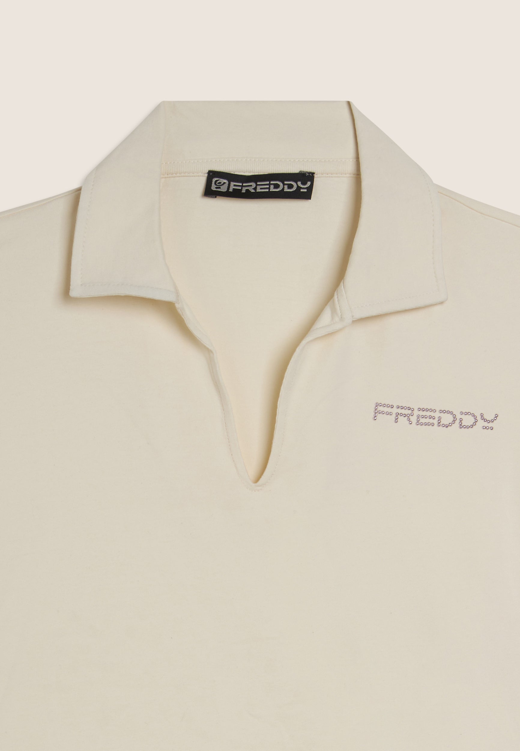 freddy-t-shirt-collo-a-camicia-scollo-a-v-t-shirt-donna-jersey image 7