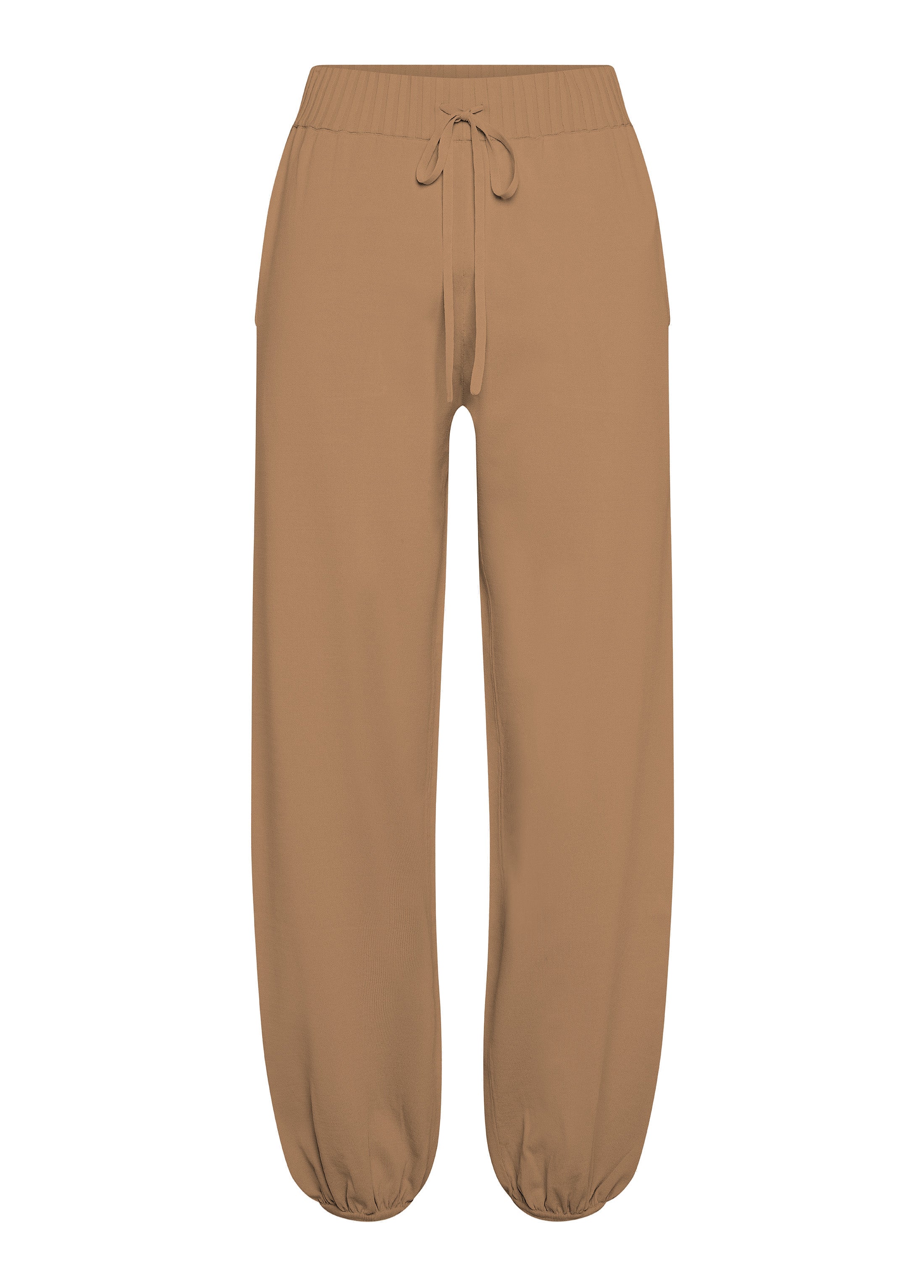 deha-pantalone-jogger-a-maglia-di-rayon-marrone-pantaloni-comfort-donna image 5