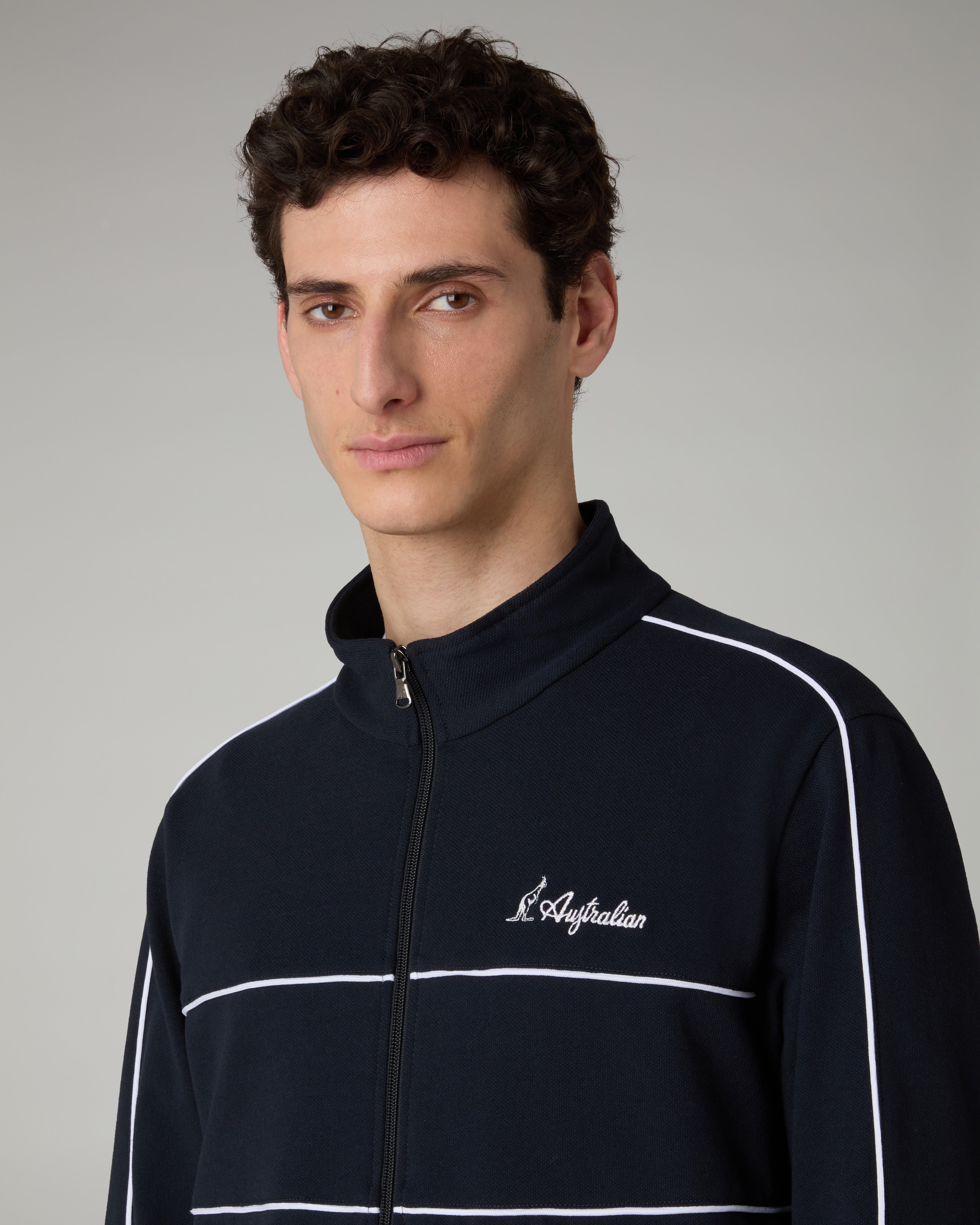 australian-mycon-piquet-tracksuit-tuta-blu-navy-made-in-italy image 4