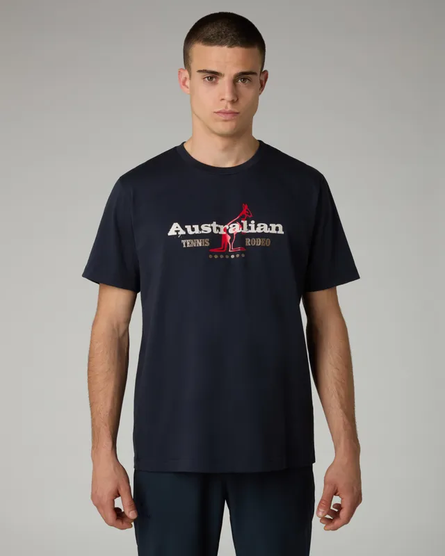 australian-rodeo-t-shirt-maglietta-cotone-blu-navy-regular-fit image 1