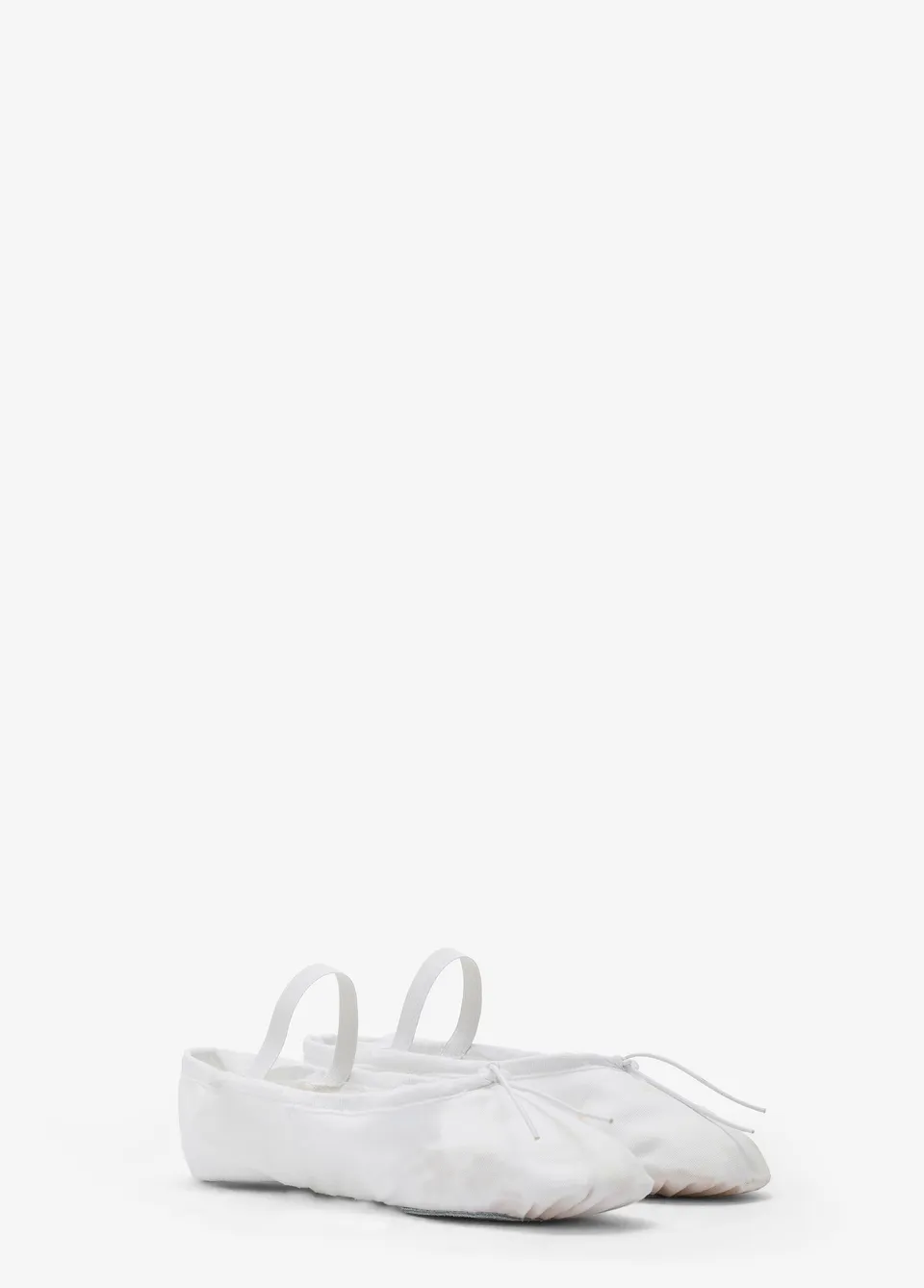 deha-mezze-punte-danza-in-canvas-bianco-con-sacchetto image 1