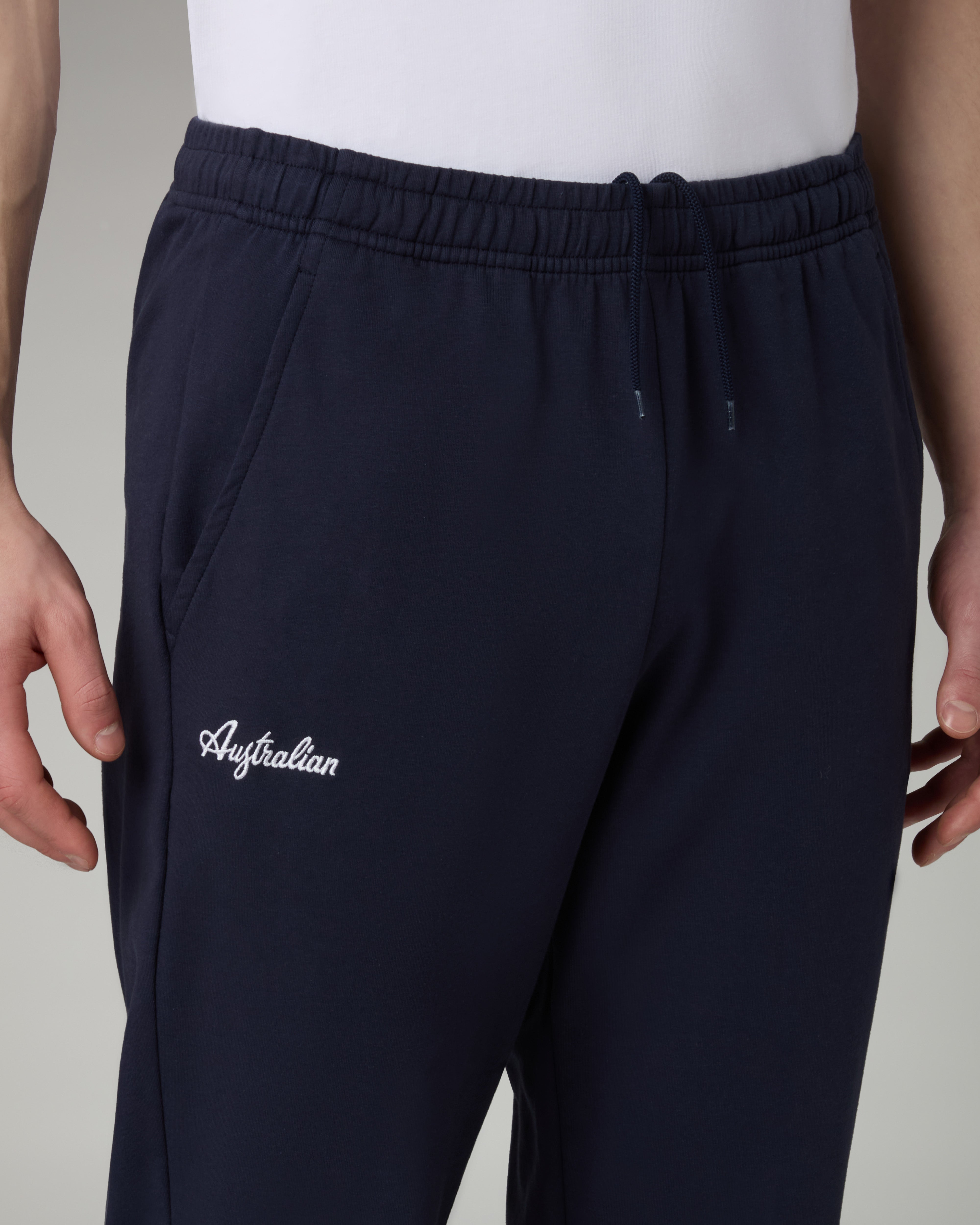 australian-essential-line-tuta-in-felpa-elasticizzata-grigio-melange image 6