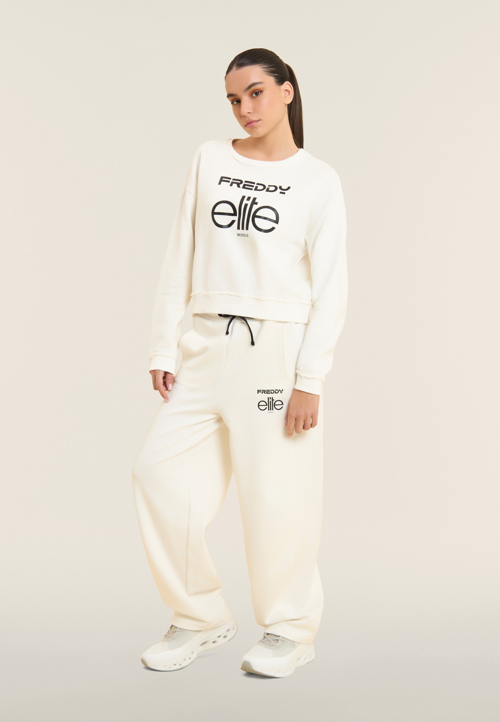 freddy-x-elite-felpa-cropped-donna-girocollo-100-cotone image 2