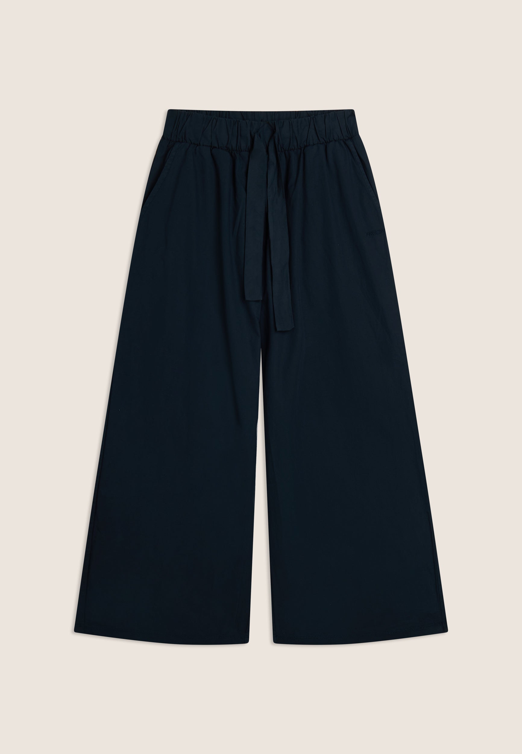 freddy-pantaloni-sportivi-wide-leg-da-donna-in-cotone-stretch image 1
