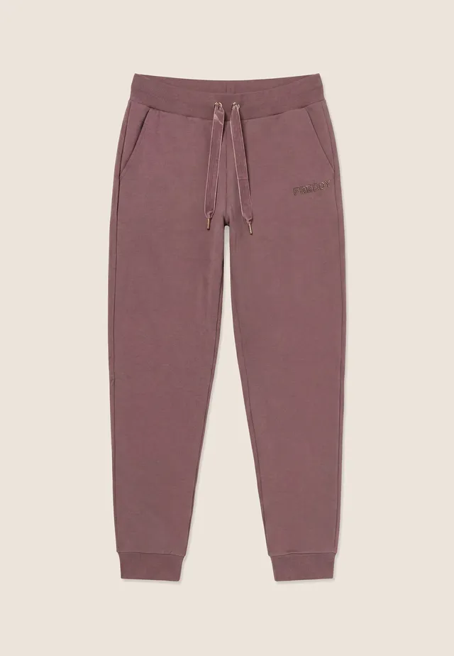 freddy-pantaloni-sportivi-regular-polsino-donna-felpa-garzata image 1