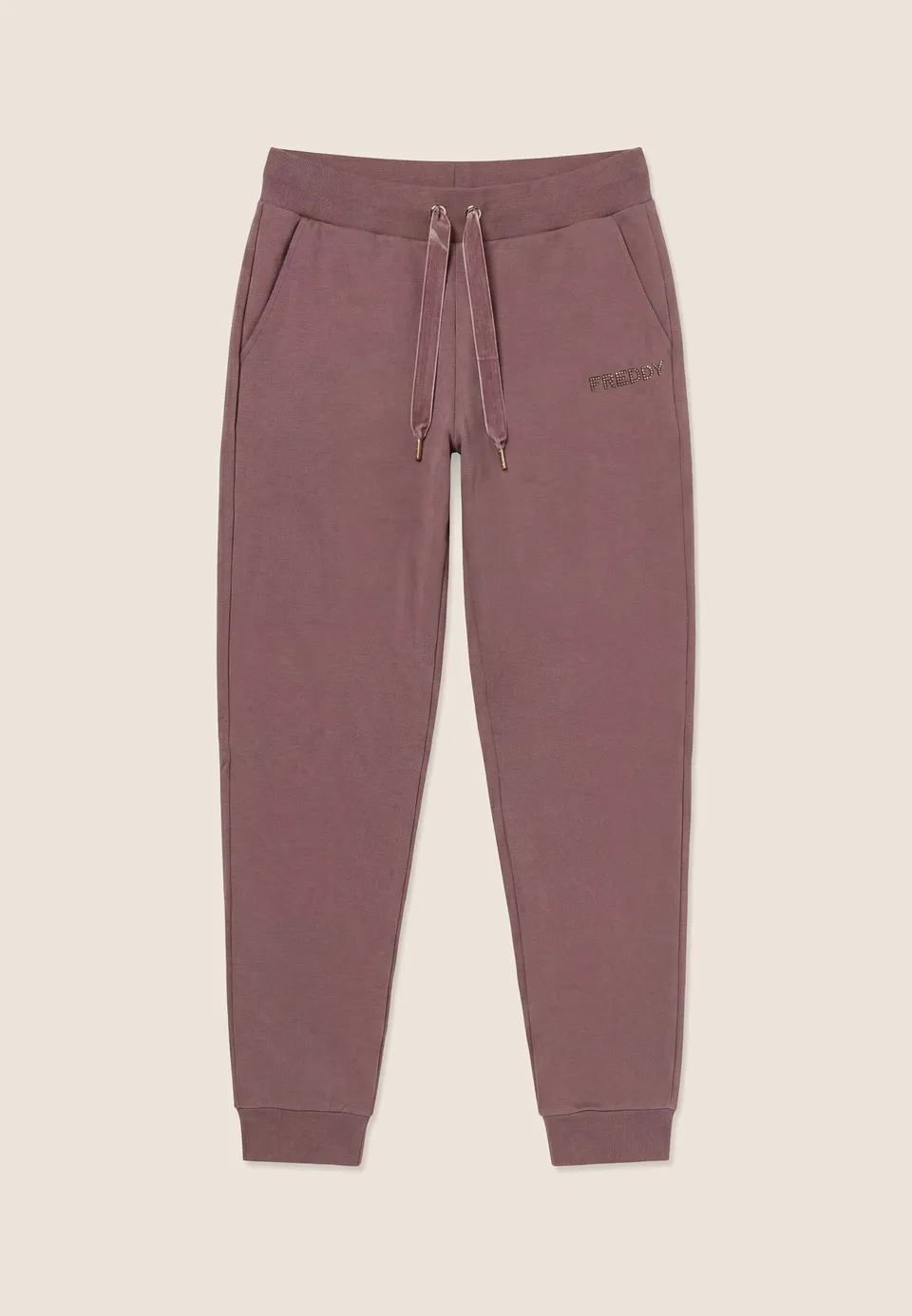 freddy-pantaloni-sportivi-regular-polsino-donna-felpa-garzata image 1