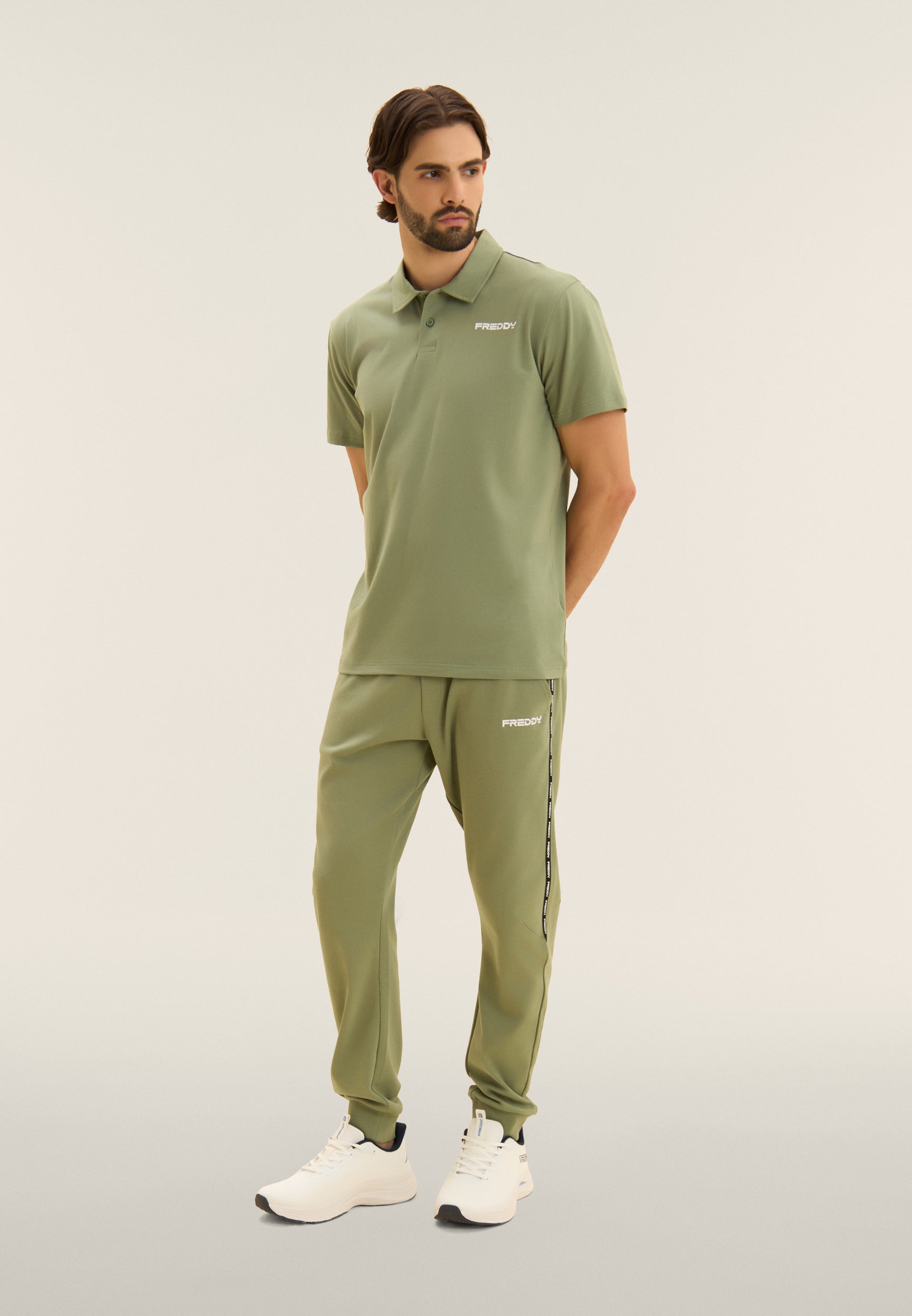 freddy-polo-uomo-heavy-jersey-stretch-manica-corta-con-logo image 2