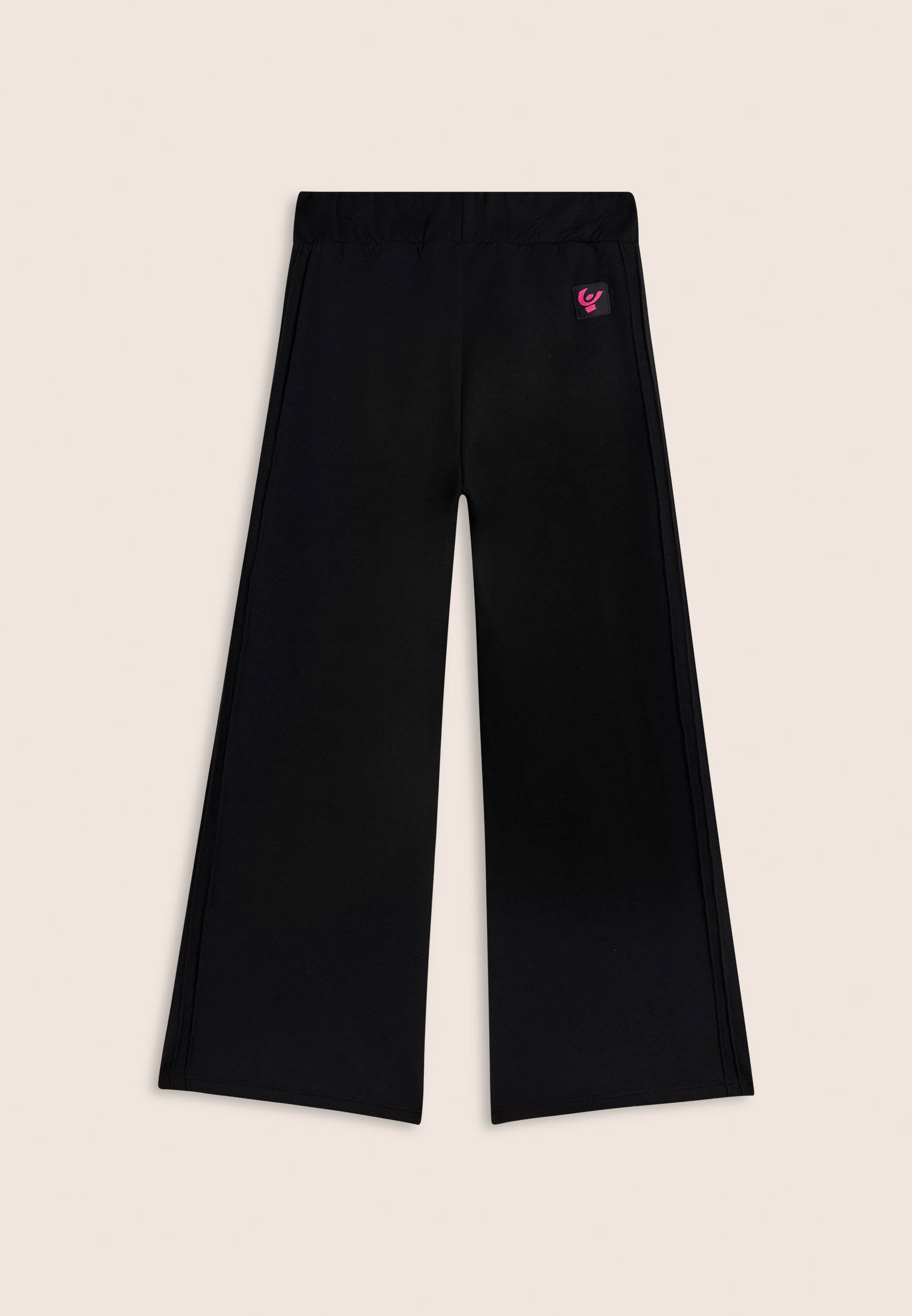 freddy-pantaloni-bambina-wide-leg-in-cotone-con-impunture image 2