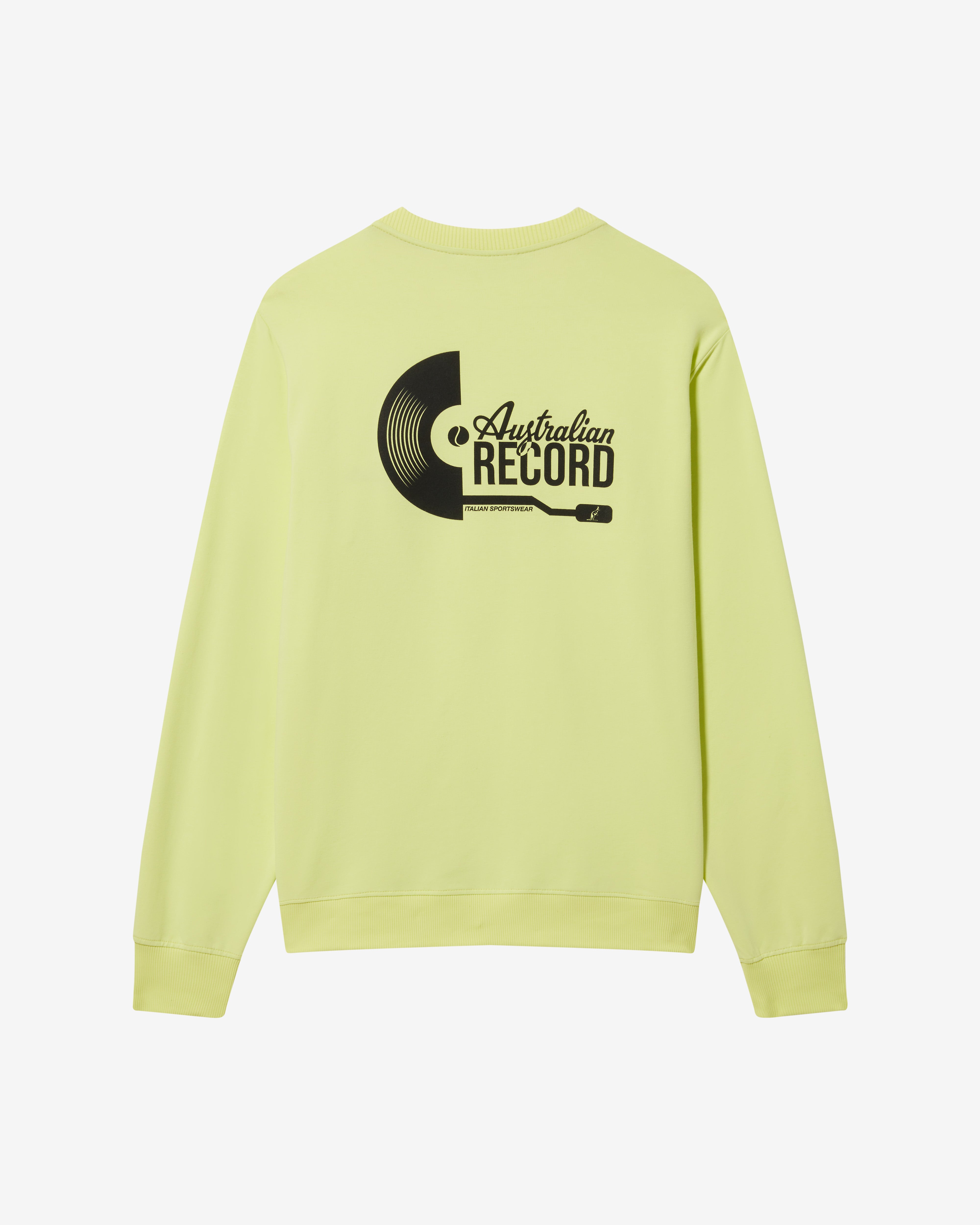 australian-record-crewneck-felpa-girocollo-lime image 5
