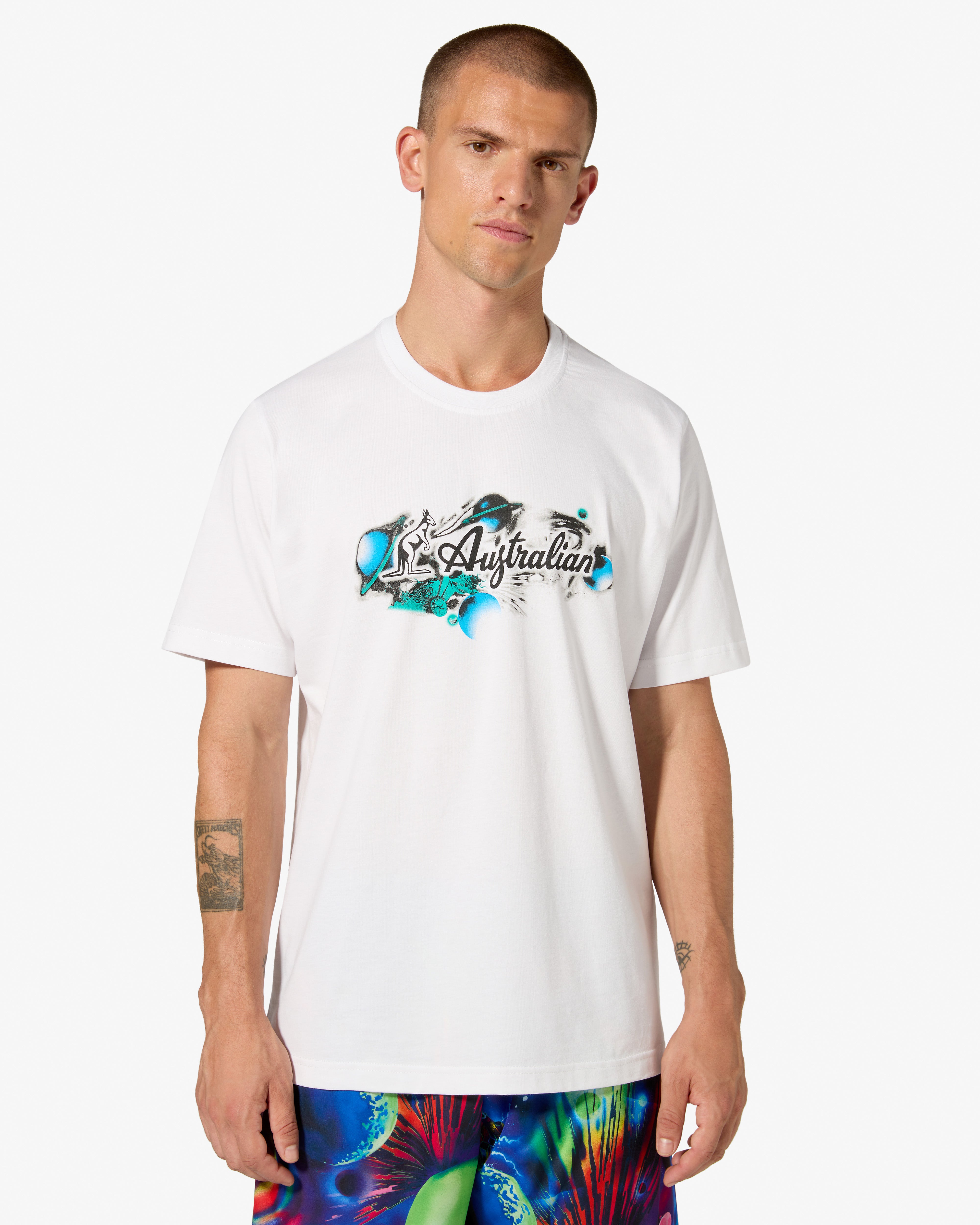 australian-planets-cotton-t-shirt-maglia-bianca-stampa image 1