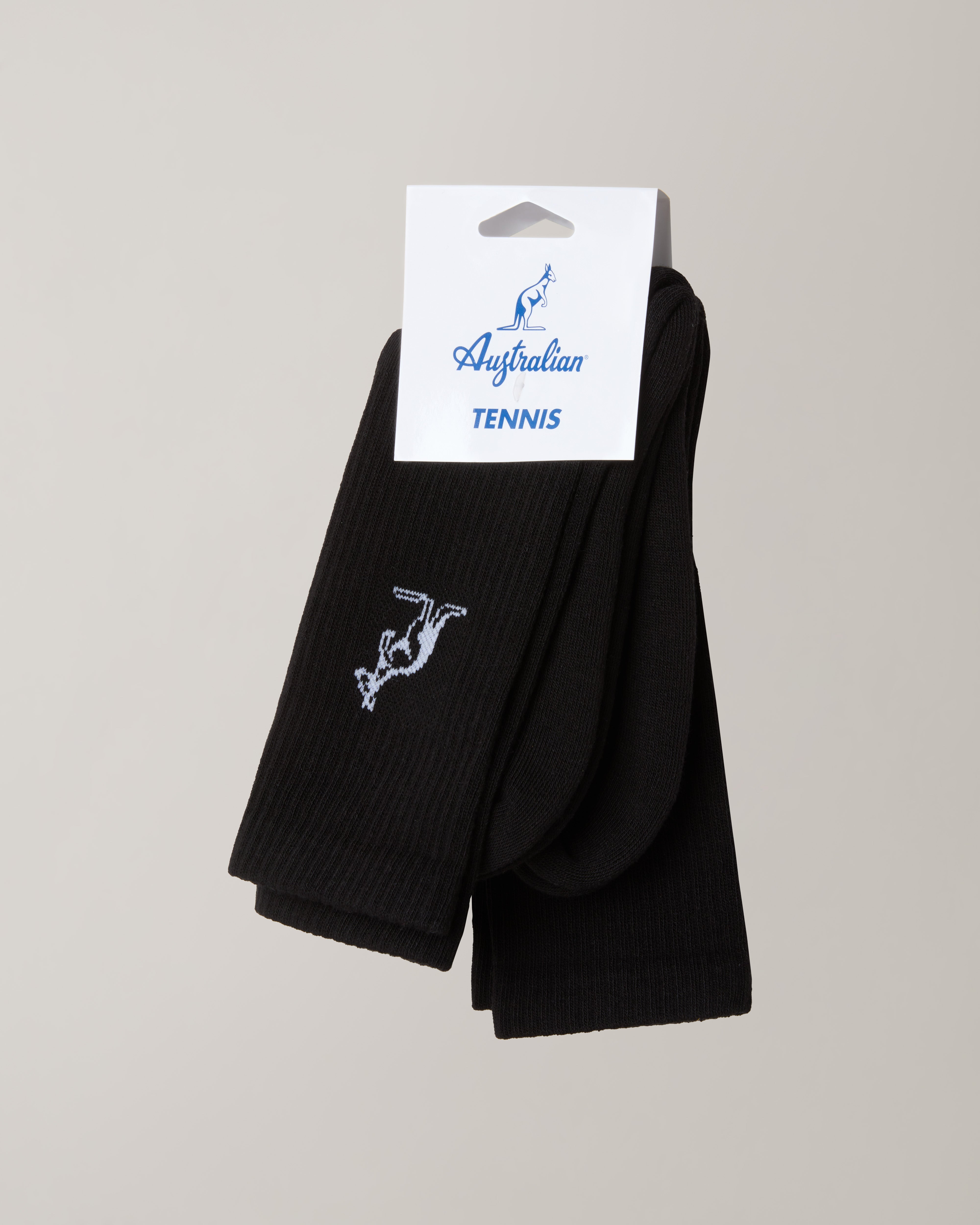 australian-bi-pack-calze-in-cotone-tennis-nero image 2