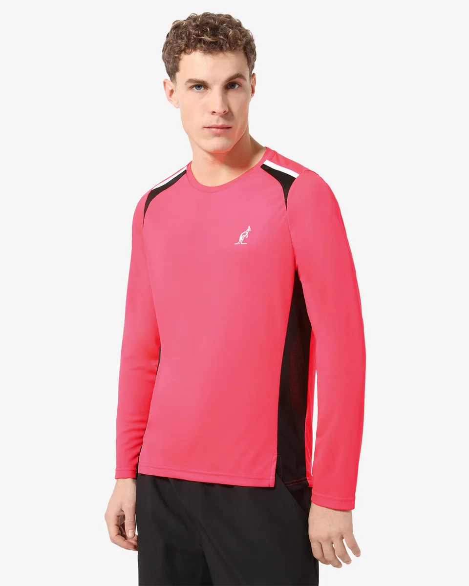 australian-energy-sleeves-t-shirt-manica-lunga-psycho-red image 1