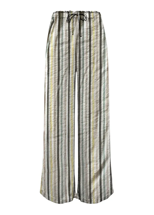 deha-d22159-pantalone-palazzo-a-righe-beige image 1