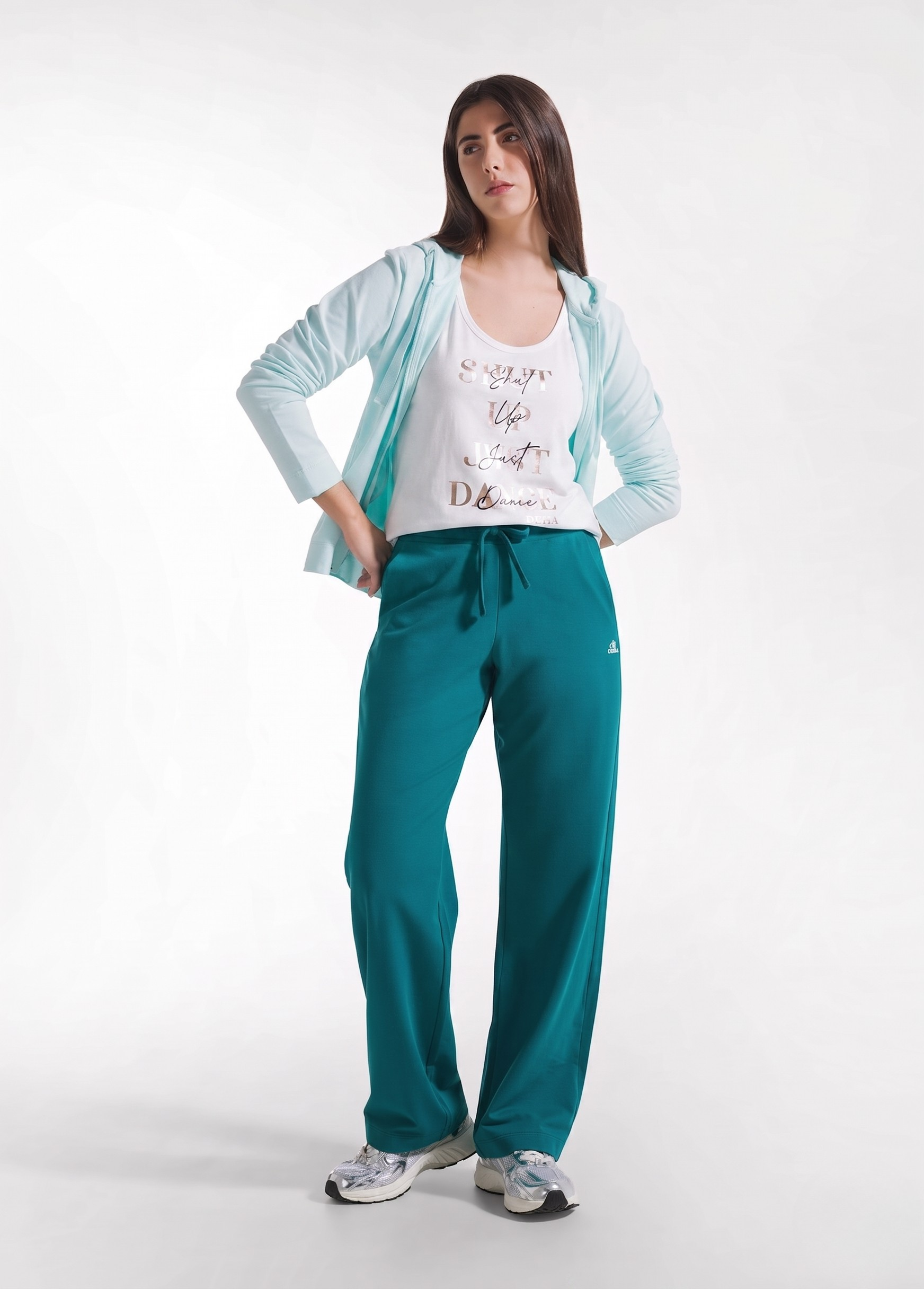 deha-d42402-top-con-stampa-grafica-in-jersey-organico-bianco image 4