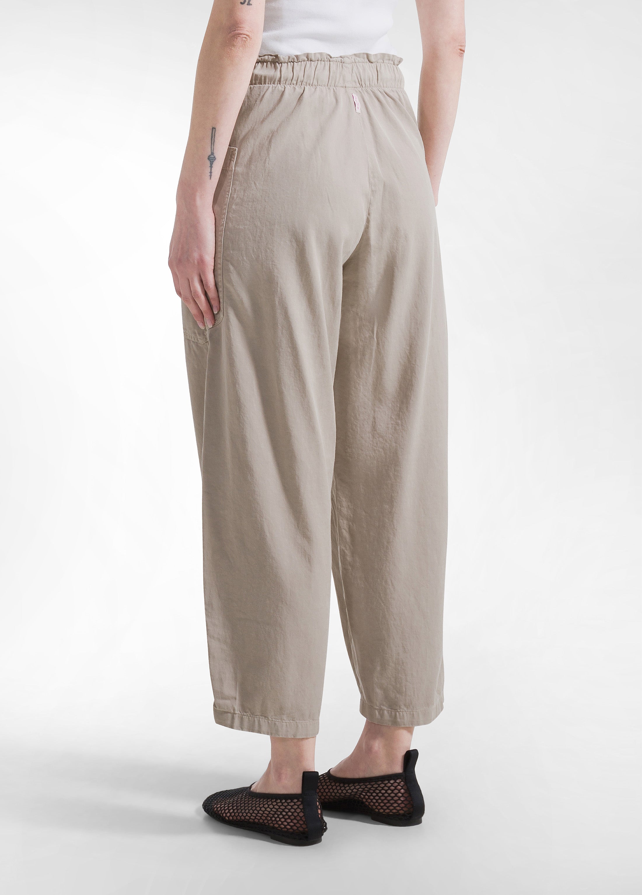 deha-pantaloni-balloon-in-twill-di-lyocell-beige image 3