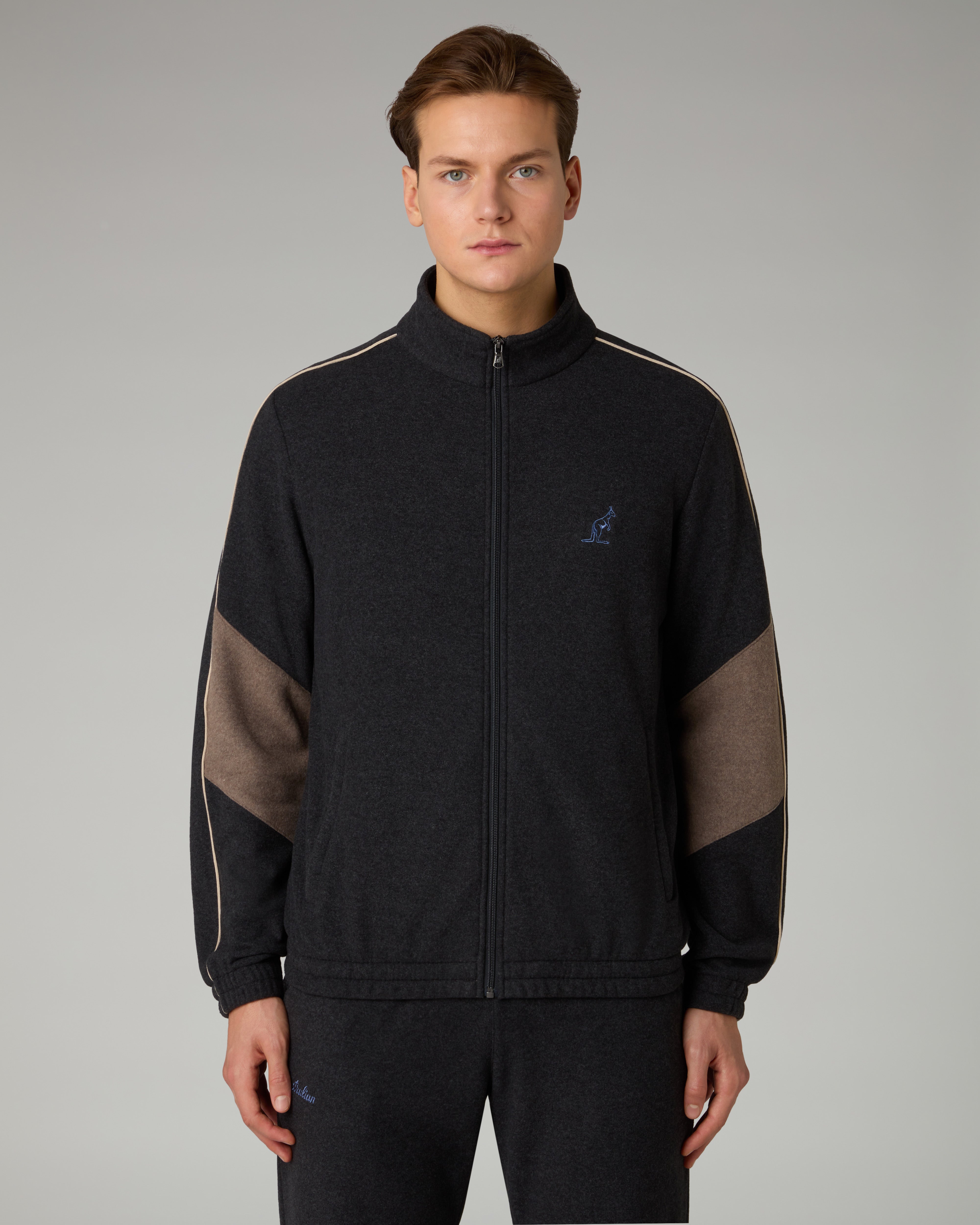 australian-color-block-tuta-softech-antracite-full-zip image 3
