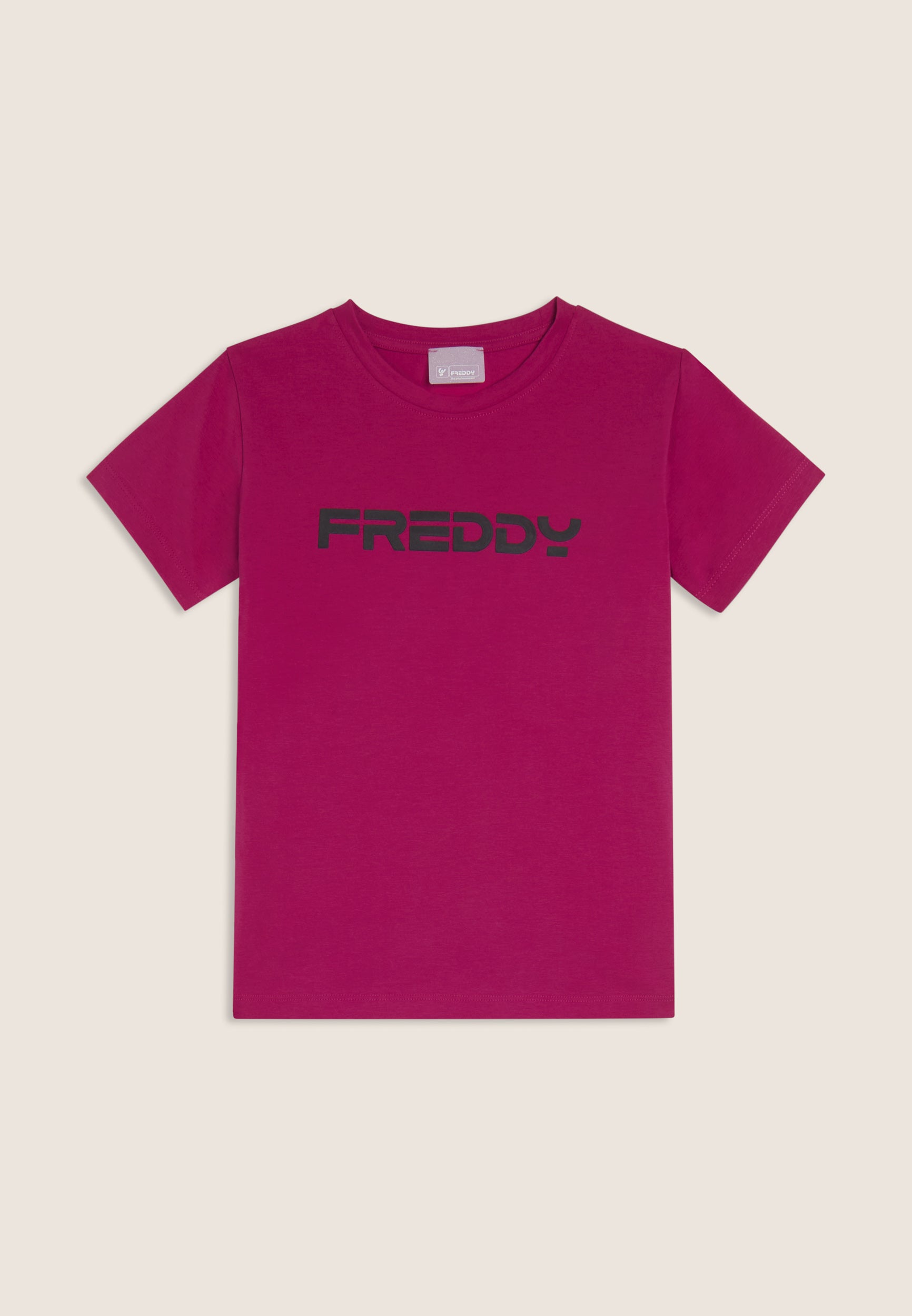 freddy-t-shirt-regular-bambina-e-ragazza-con-logo-a-contrasto image 7