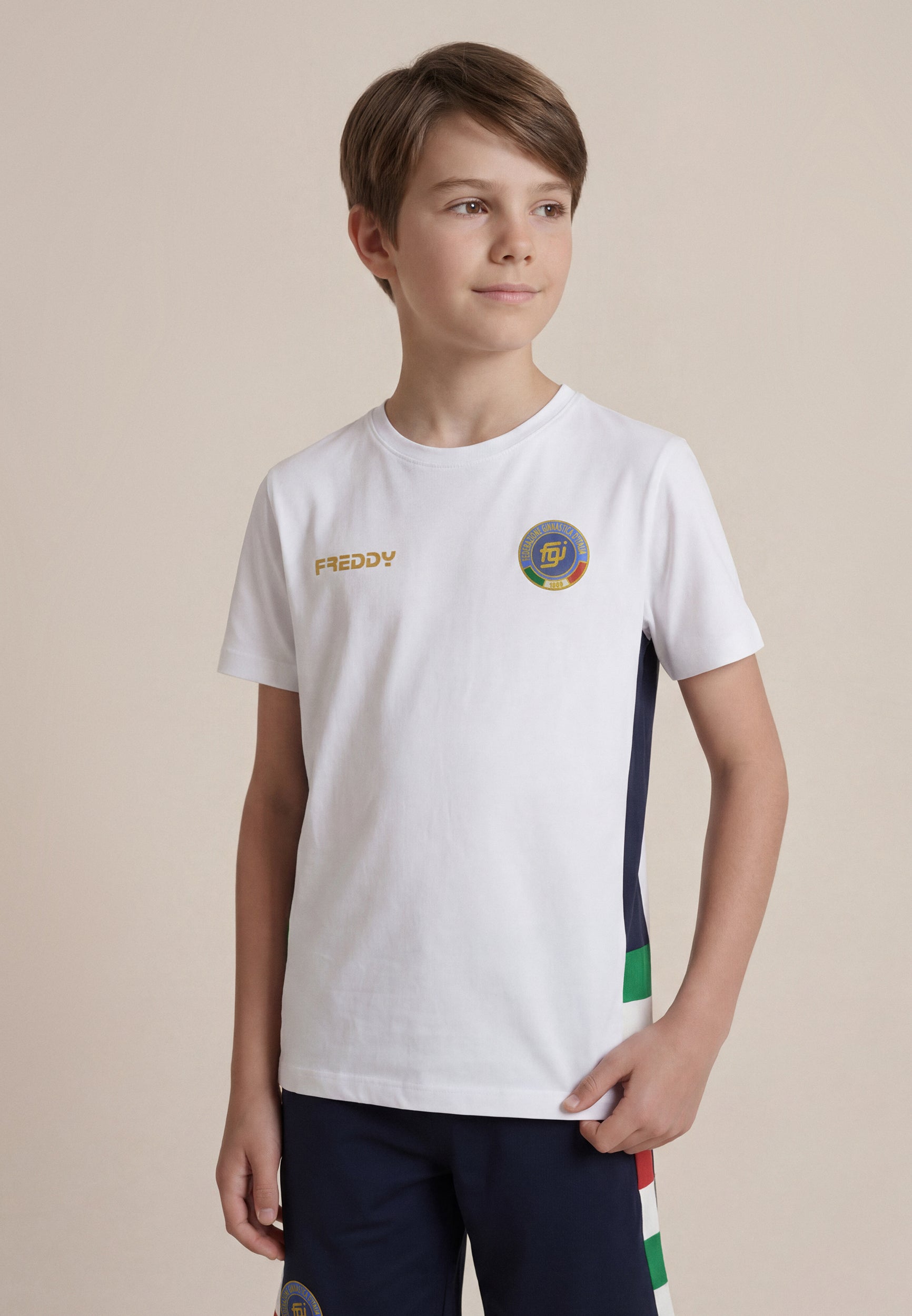 freddy-t-shirt-junior-italia-fgi-bianca-maxi-stampa-ita image 1
